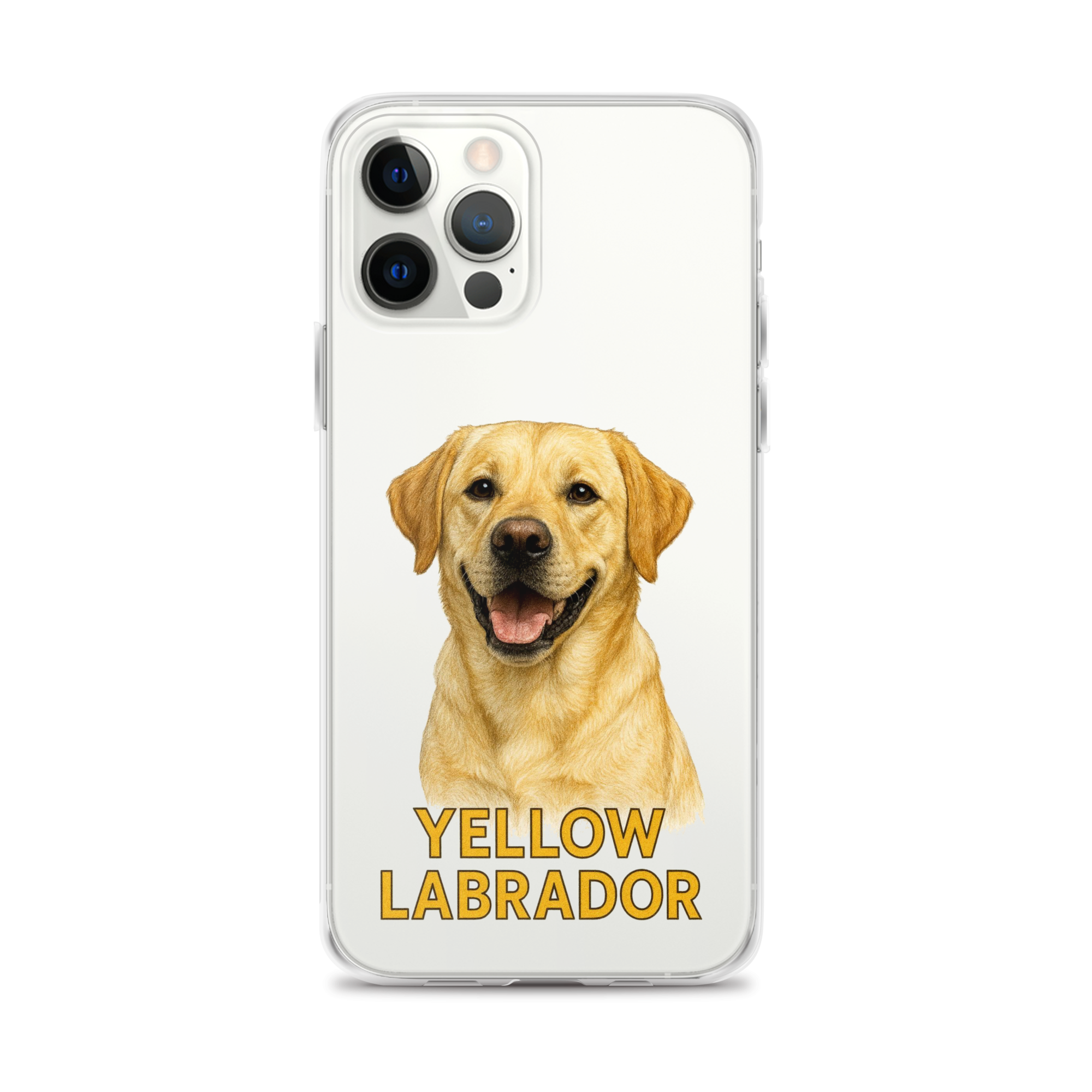 Yellow Labrador Clear Case for iPhone