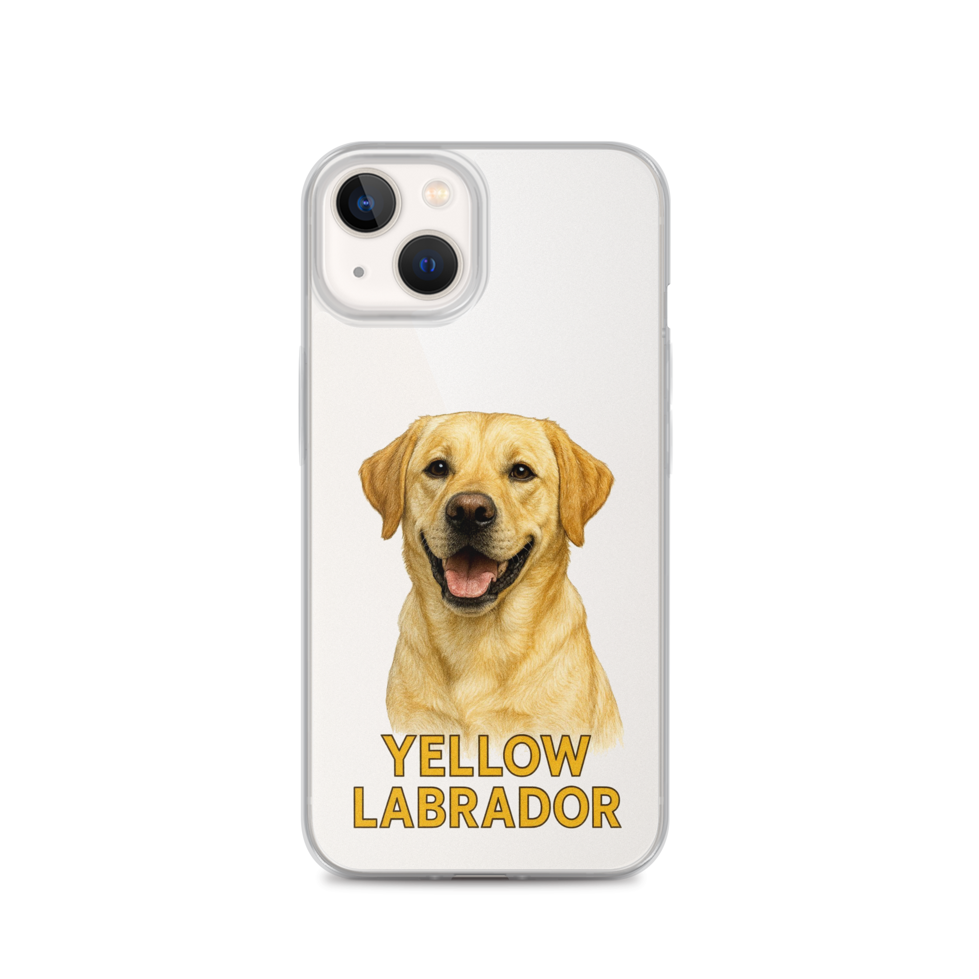 Yellow Labrador Clear Case for iPhone
