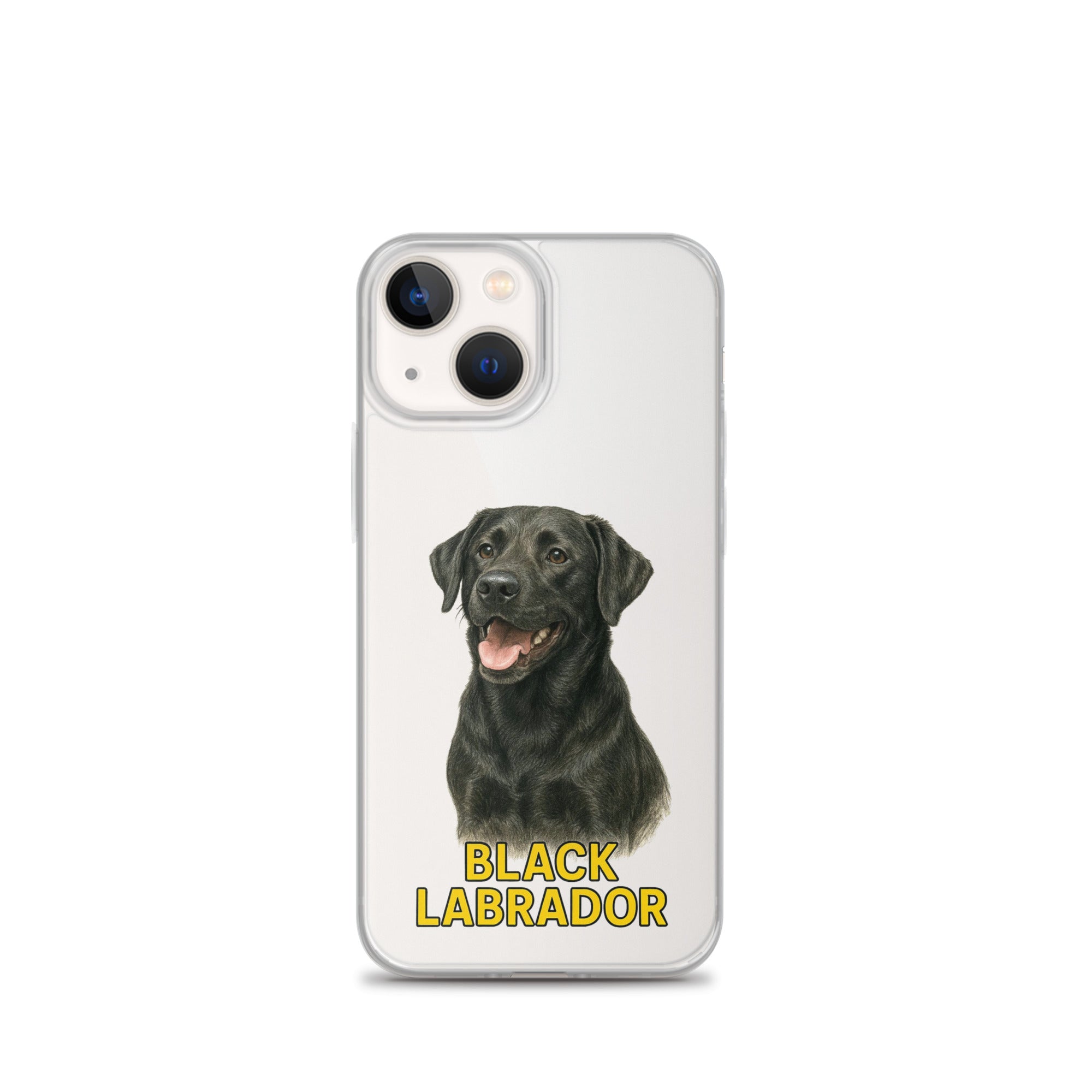 Black Labrador Clear Case for iPhone