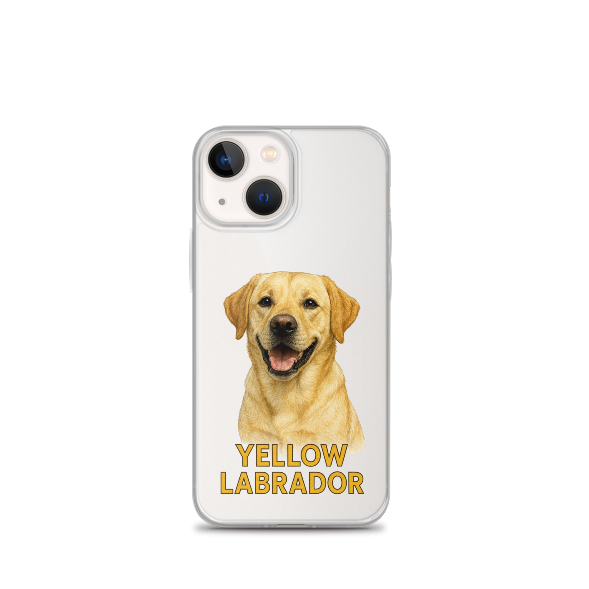 Yellow Labrador Clear Case for iPhone