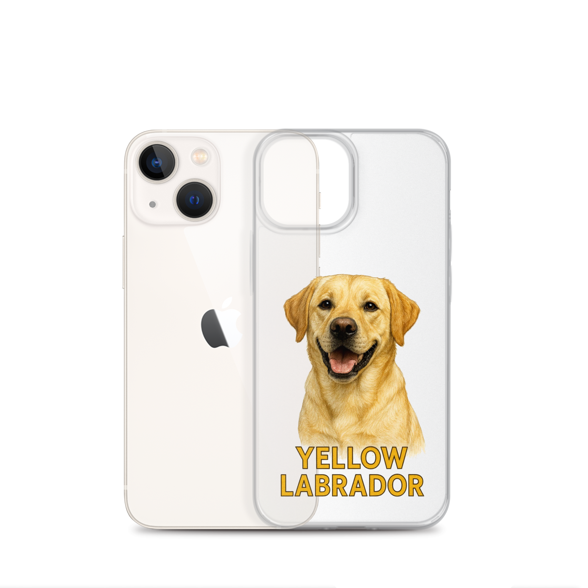 Yellow Labrador Clear Case for iPhone