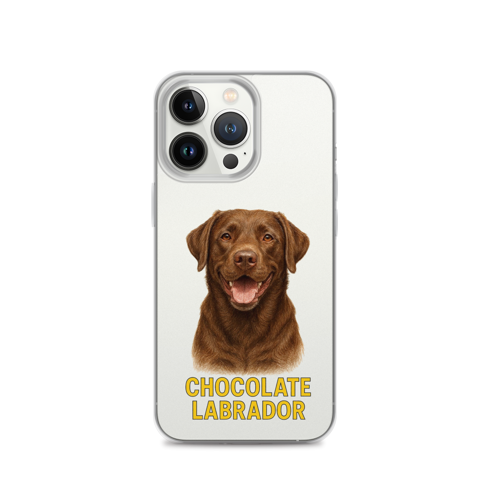 Chocolate Labrador Clear Case for iPhone