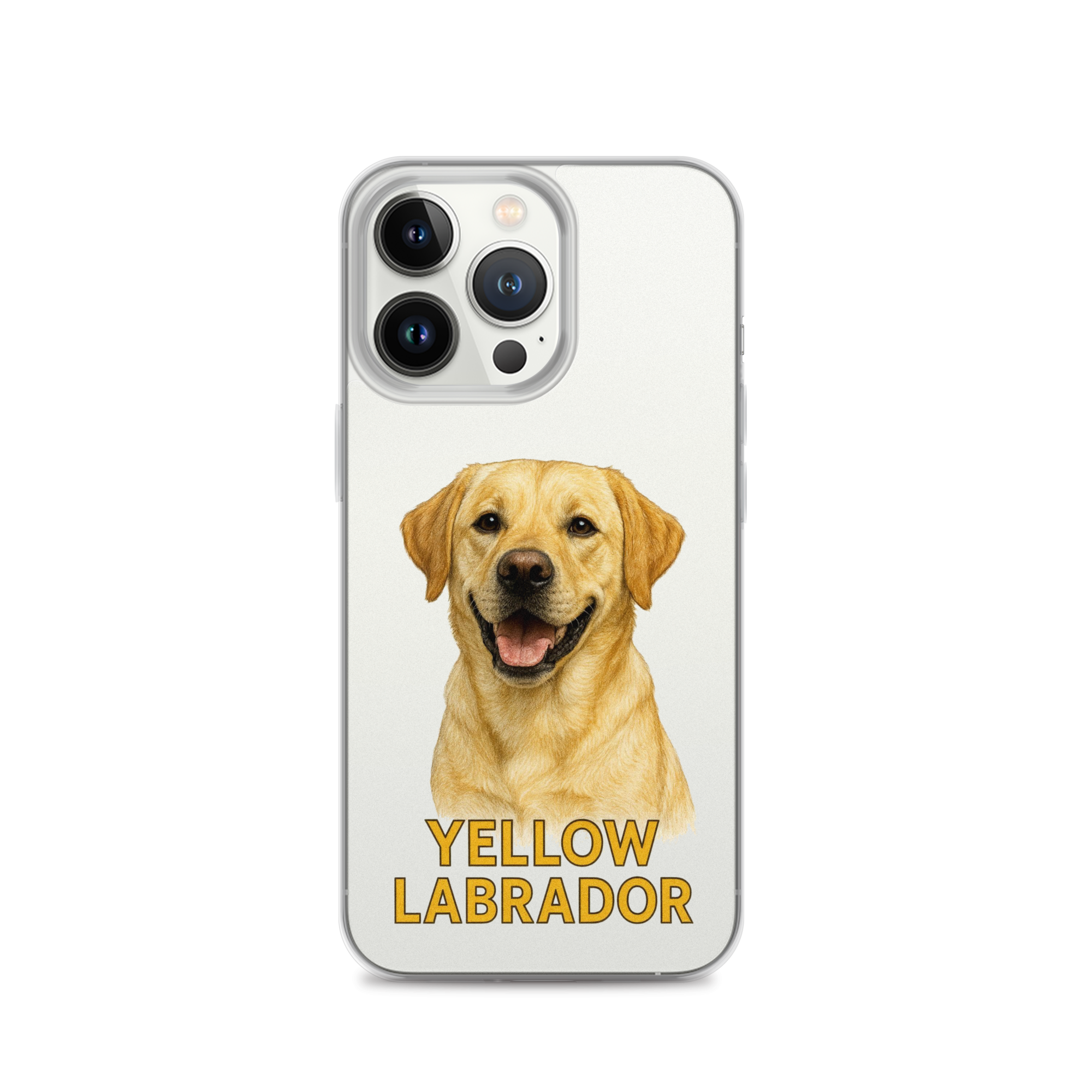 Yellow Labrador Clear Case for iPhone