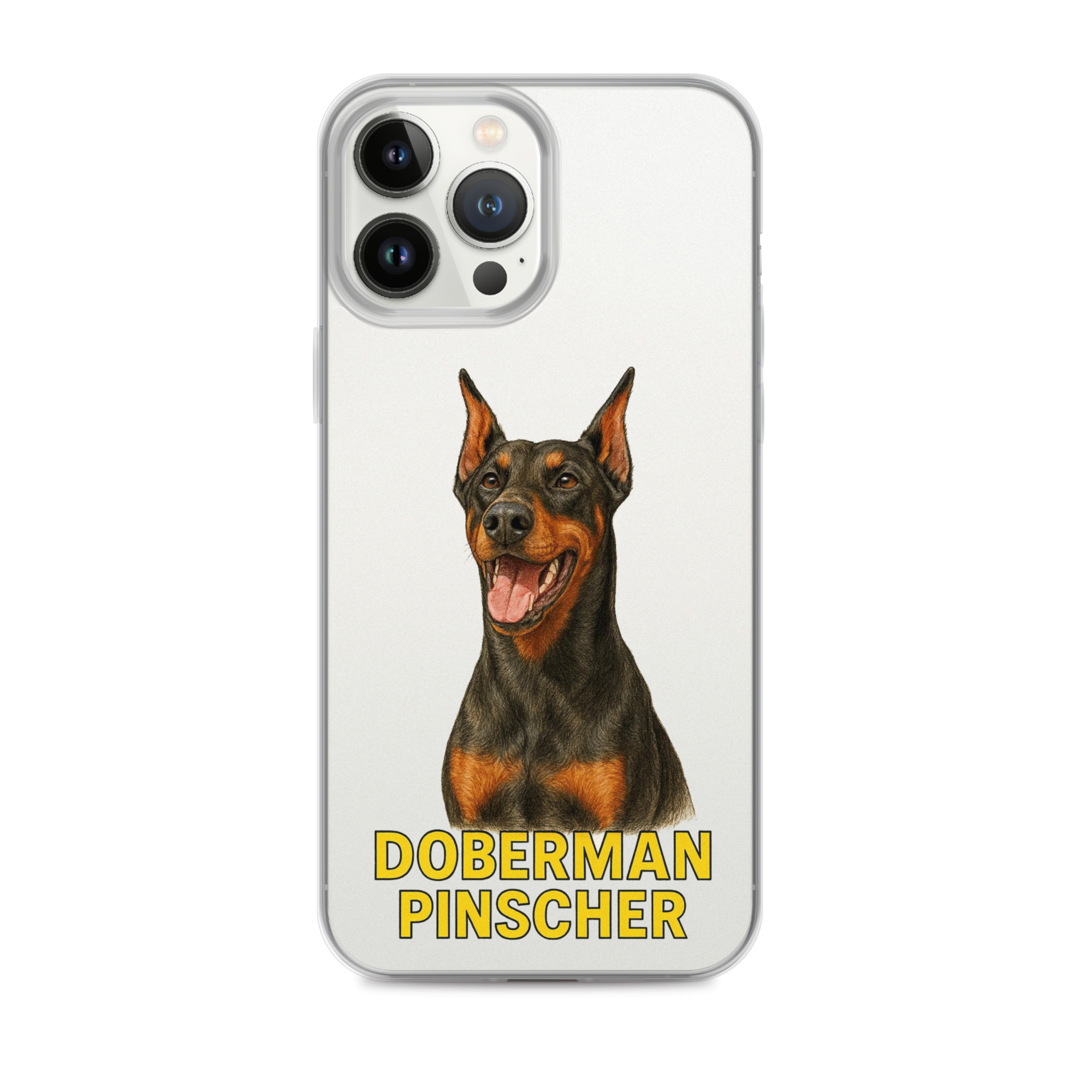 Doberman Pinscher Clear Case for iPhone