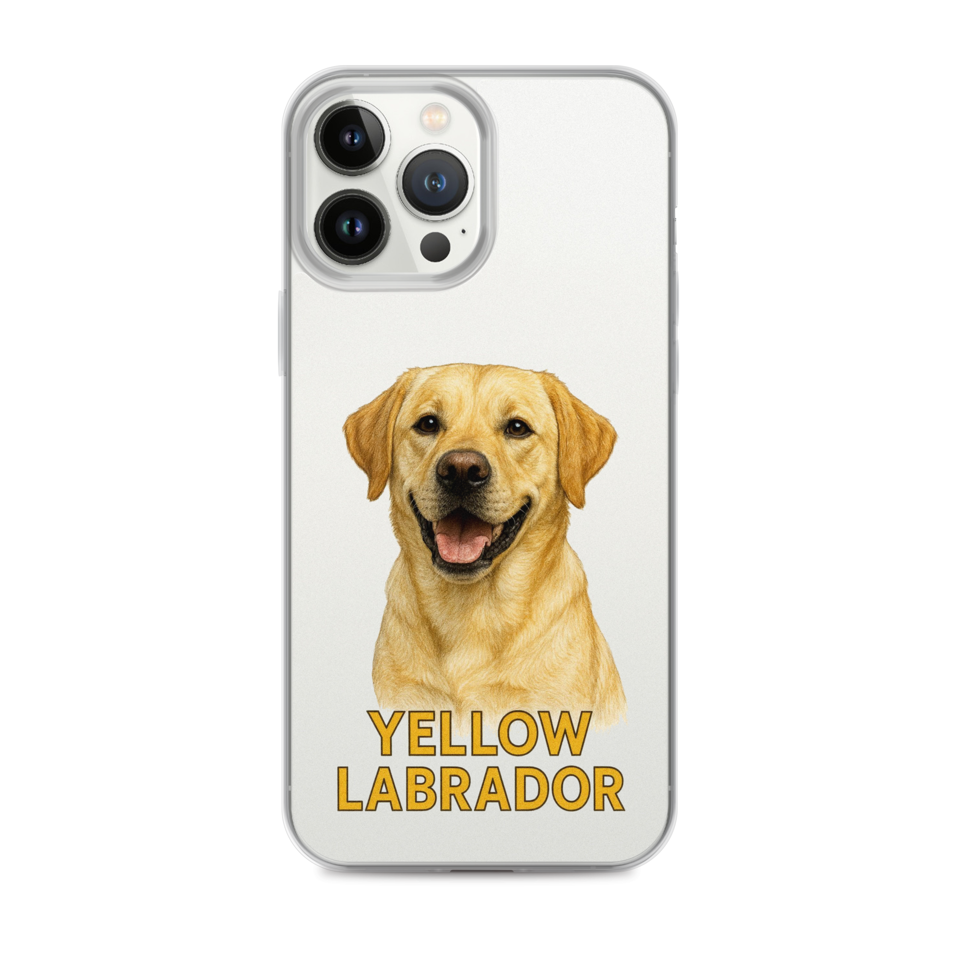 Yellow Labrador Clear Case for iPhone