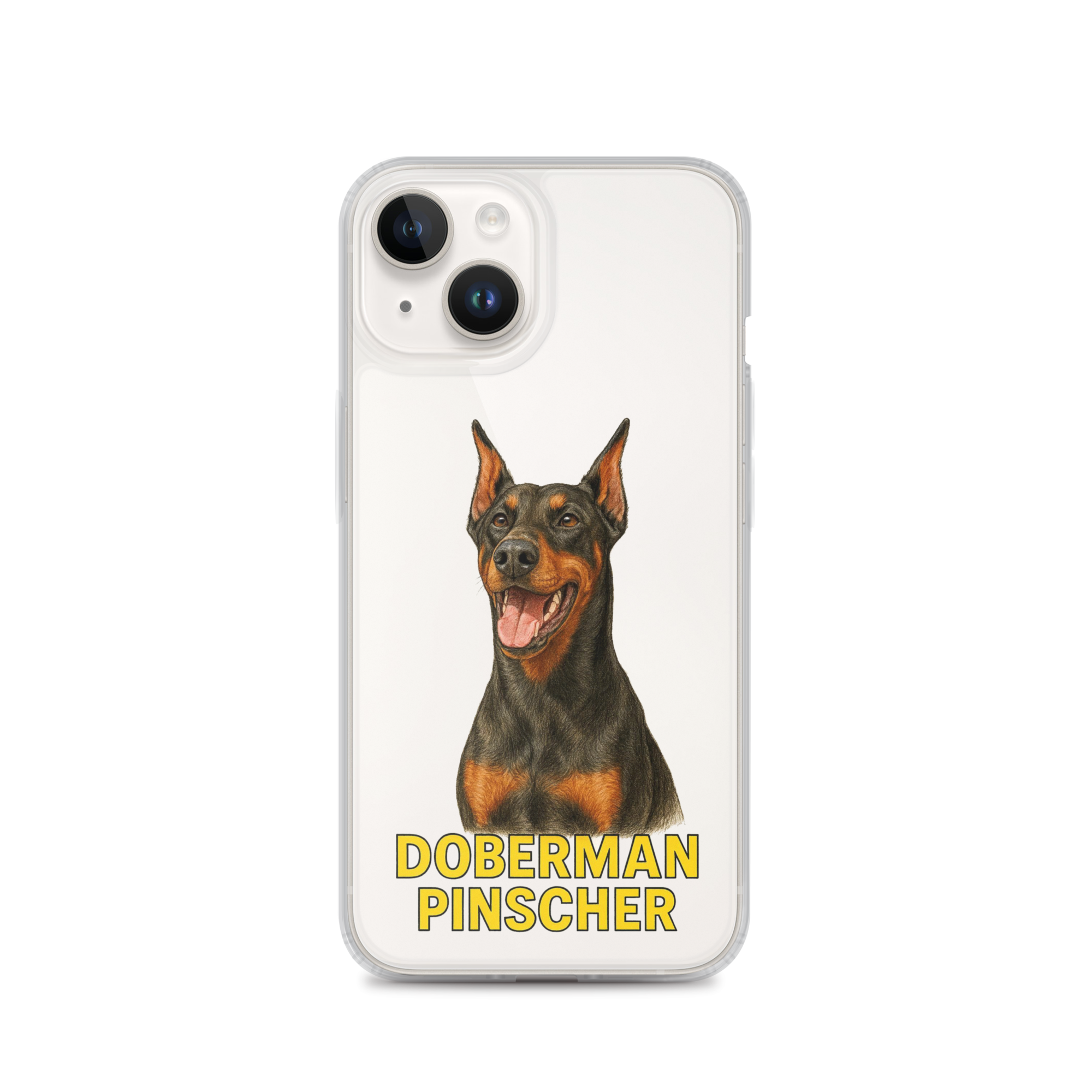 Doberman Pinscher Clear Case for iPhone