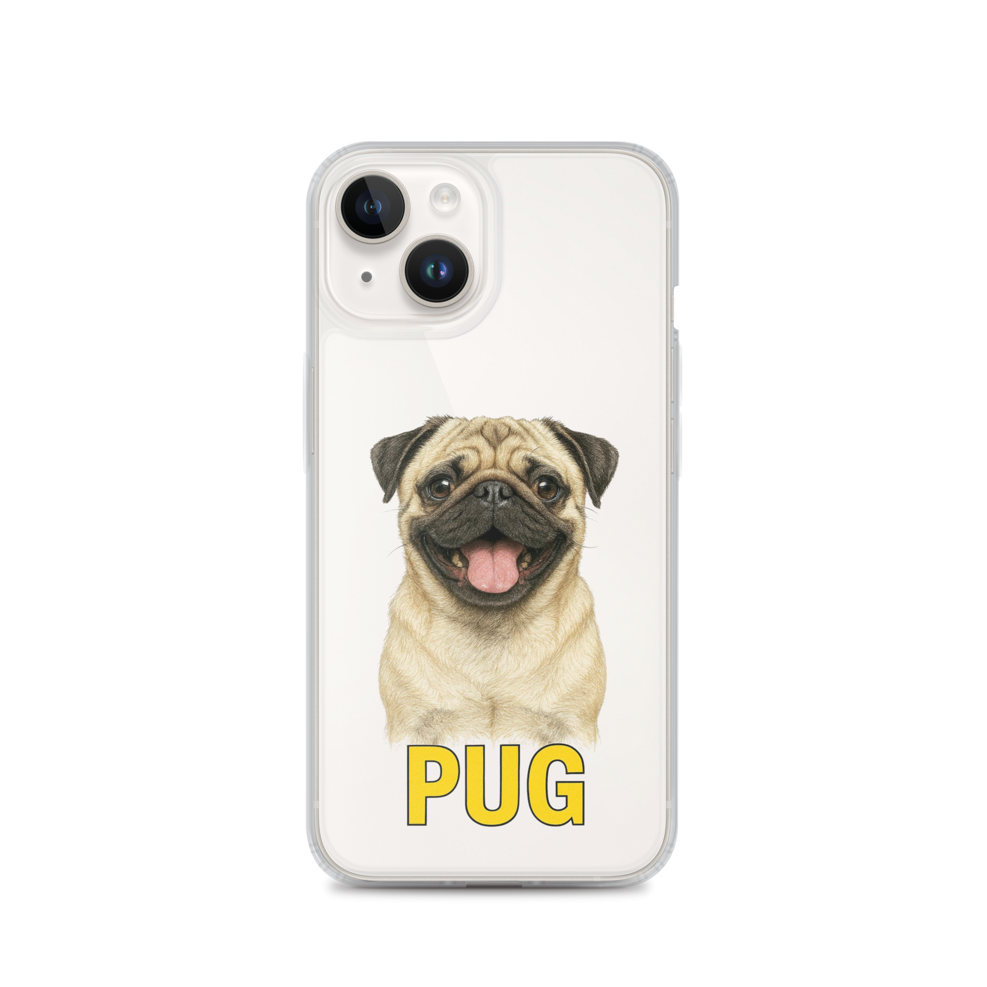 Pug Clear Case for iPhone