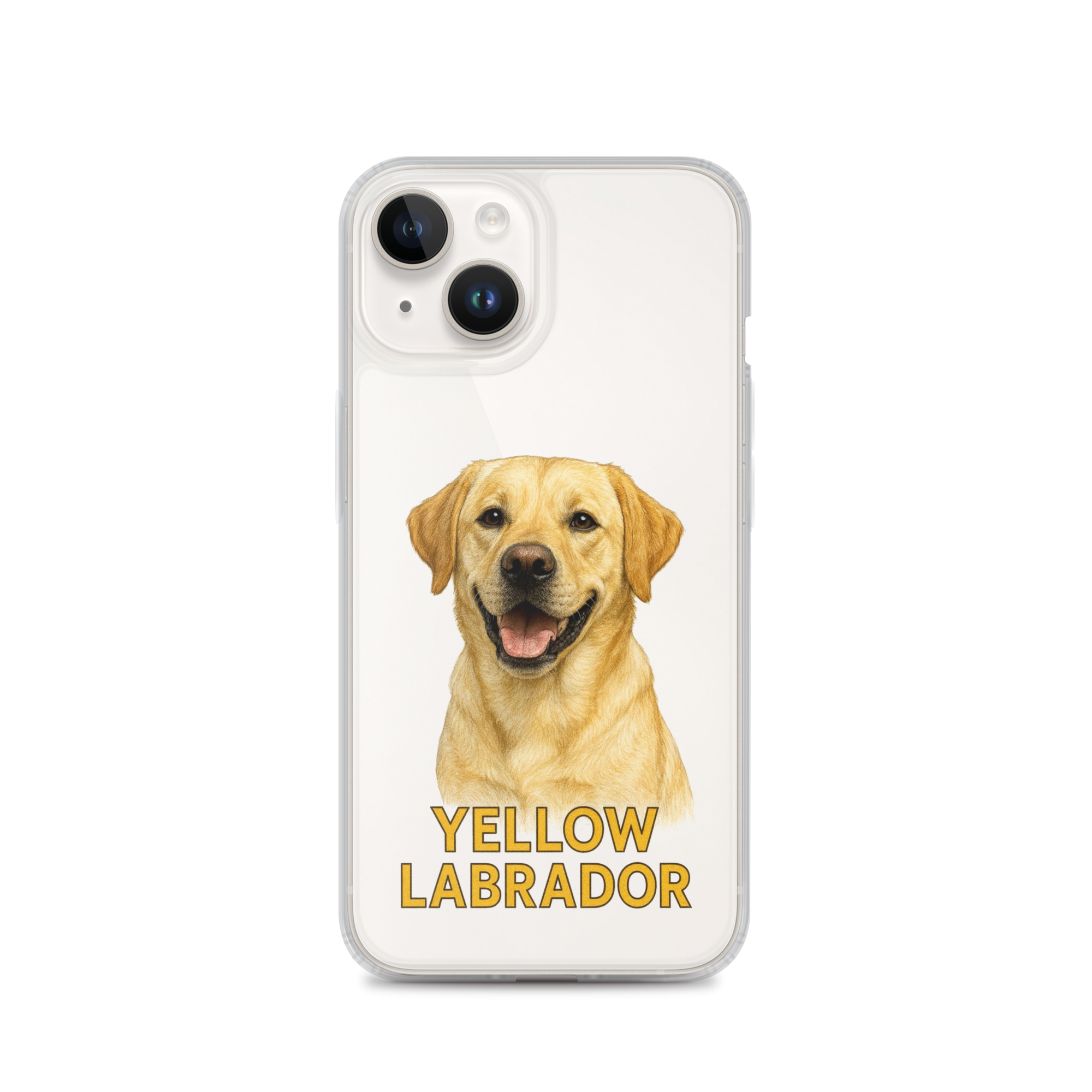 Yellow Labrador Clear Case for iPhone