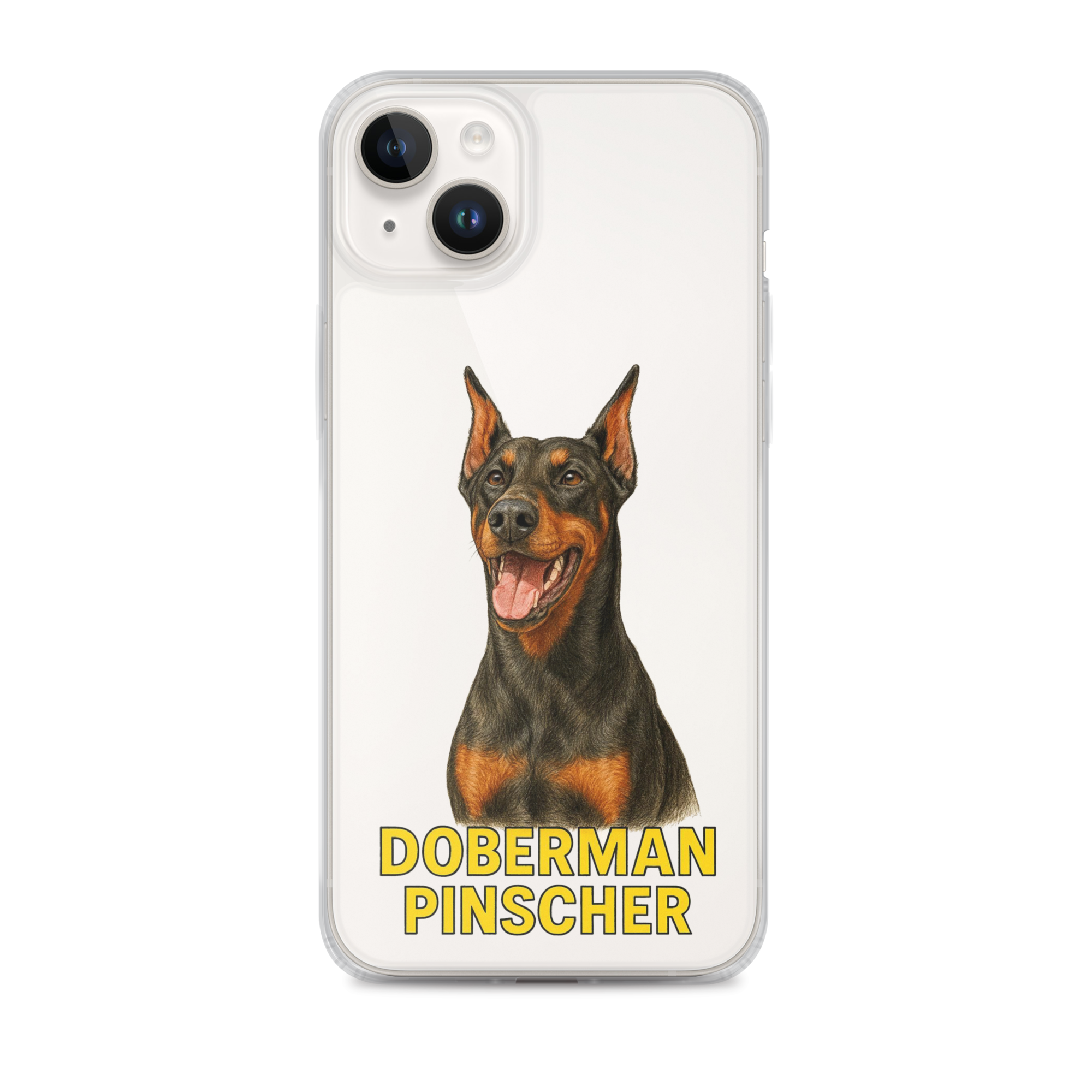 Doberman Pinscher Clear Case for iPhone