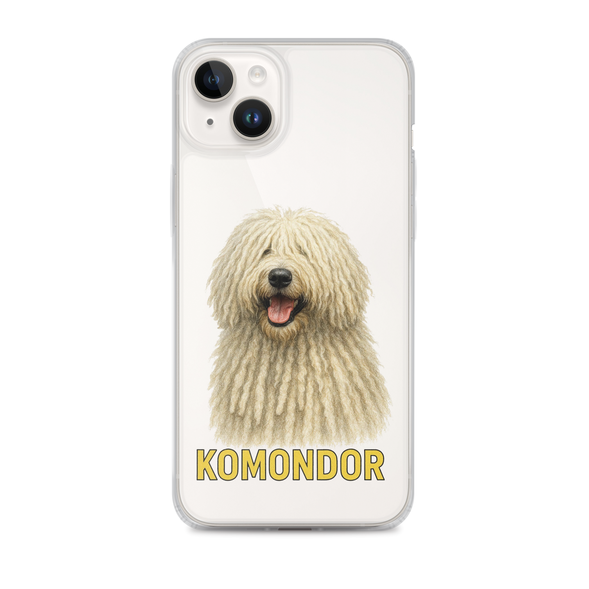 Komondor Clear Case for iPhone