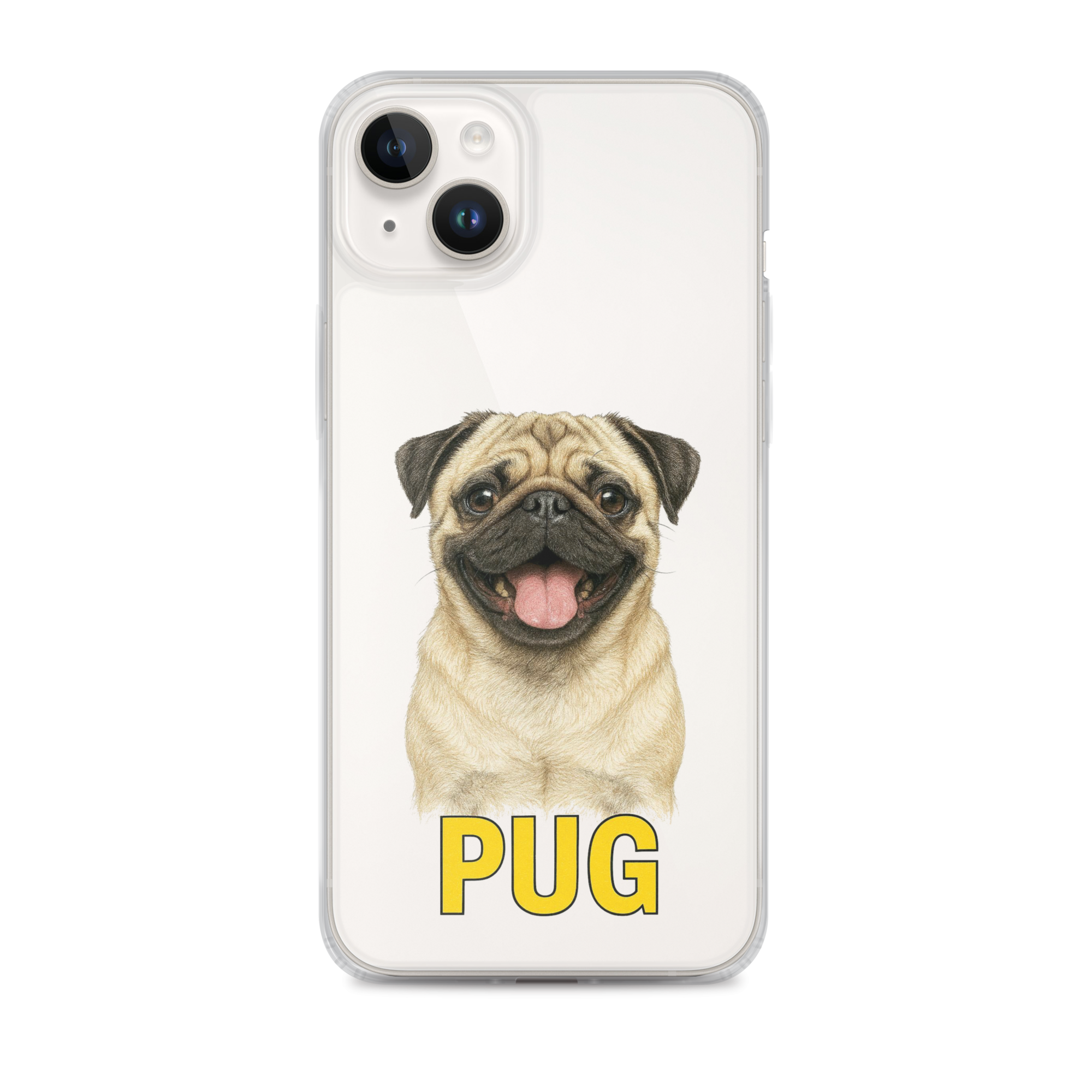 Pug Clear Case for iPhone