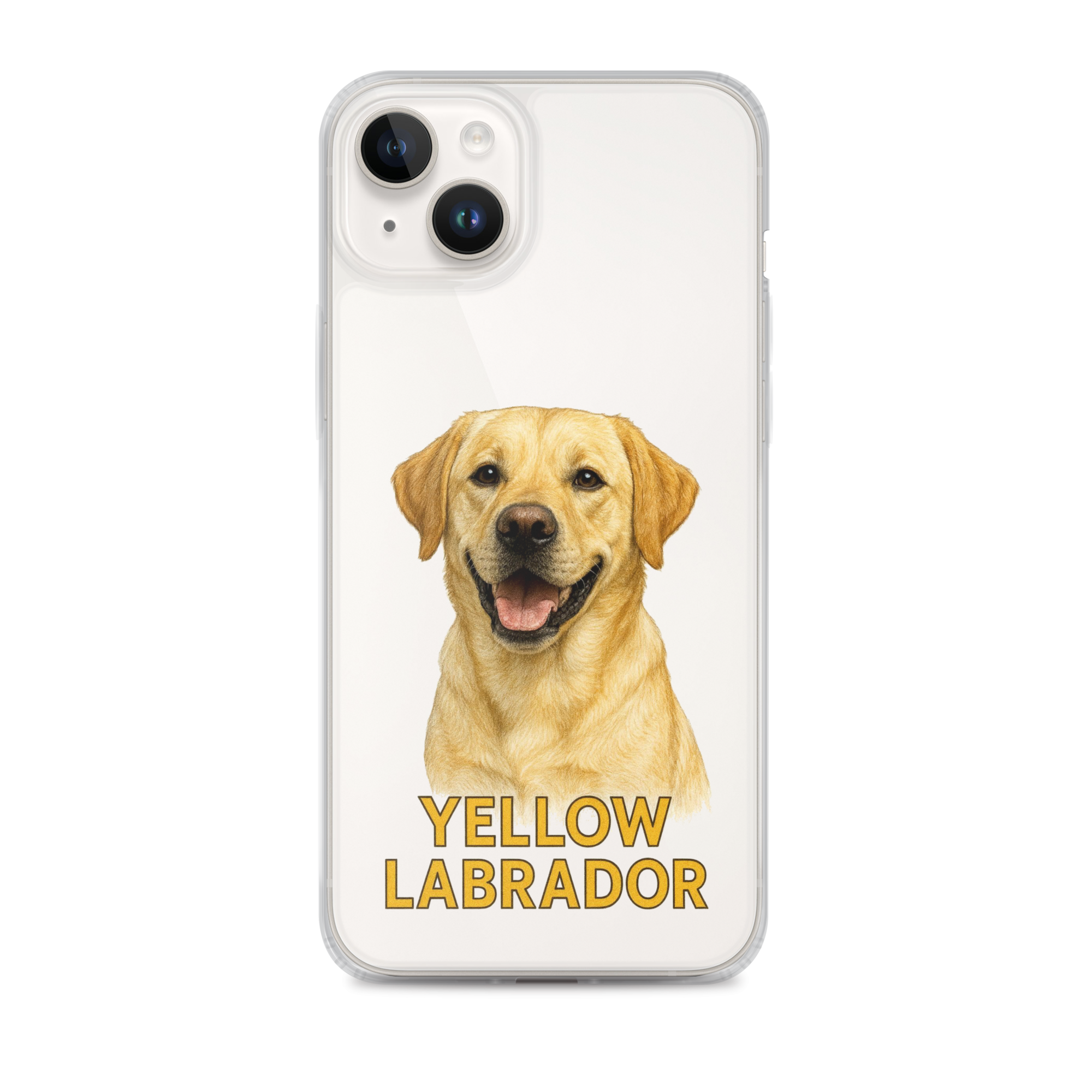 Yellow Labrador Clear Case for iPhone