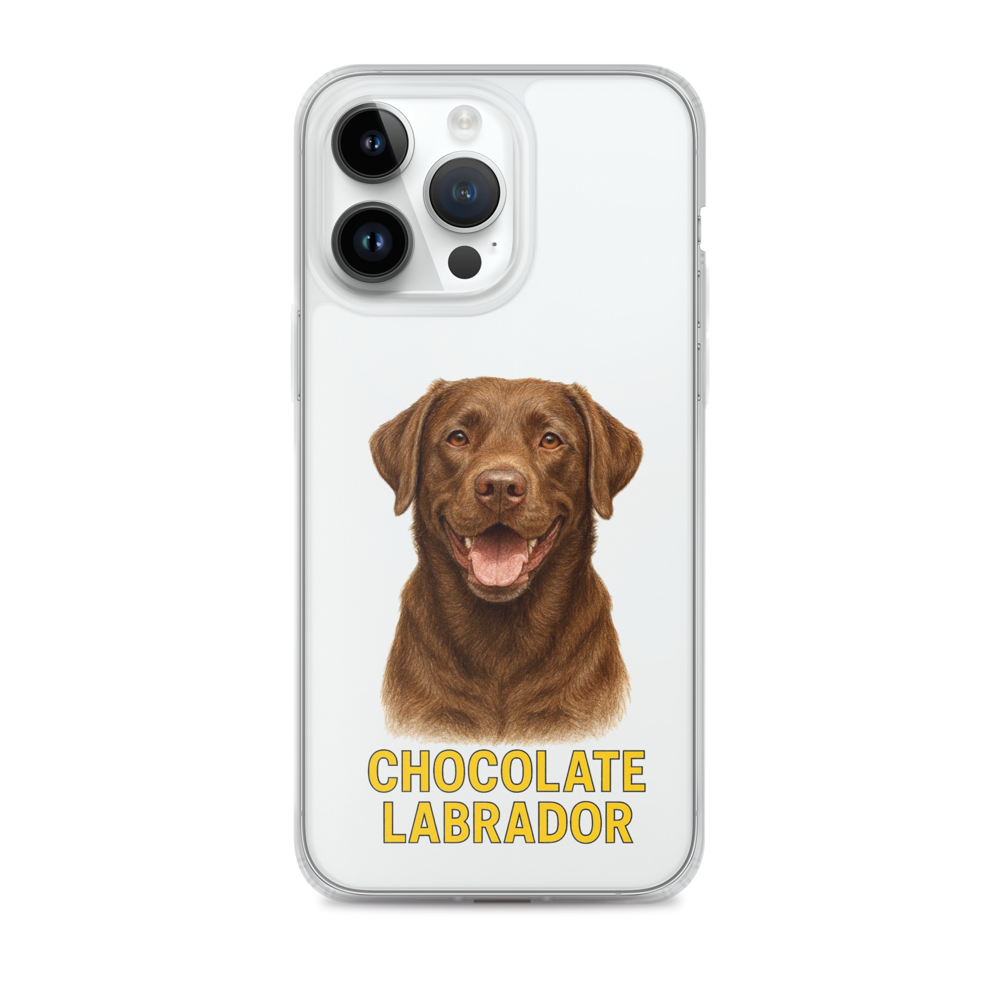 Chocolate Labrador Clear Case for iPhone
