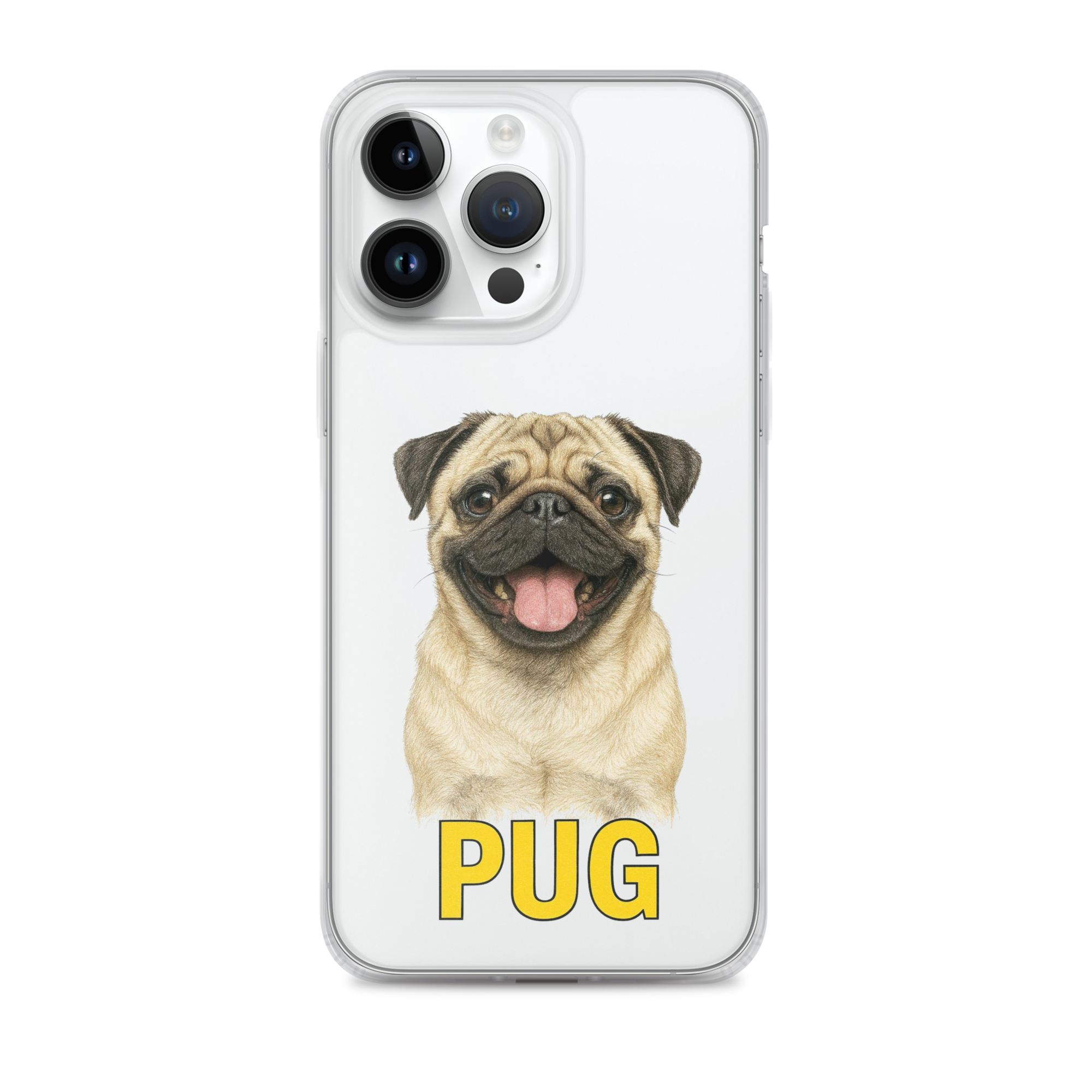 Pug Clear Case for iPhone