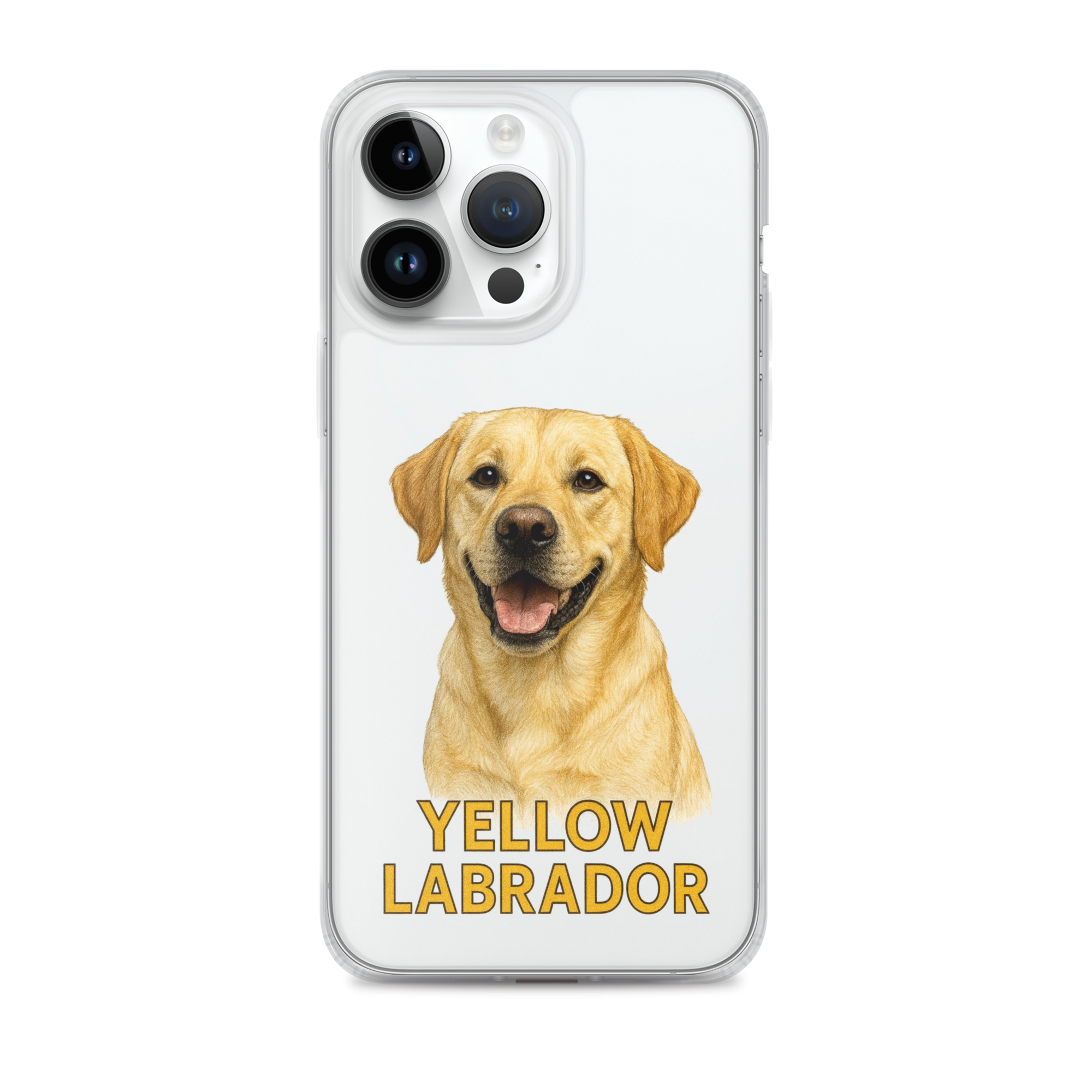 Yellow Labrador Clear Case for iPhone