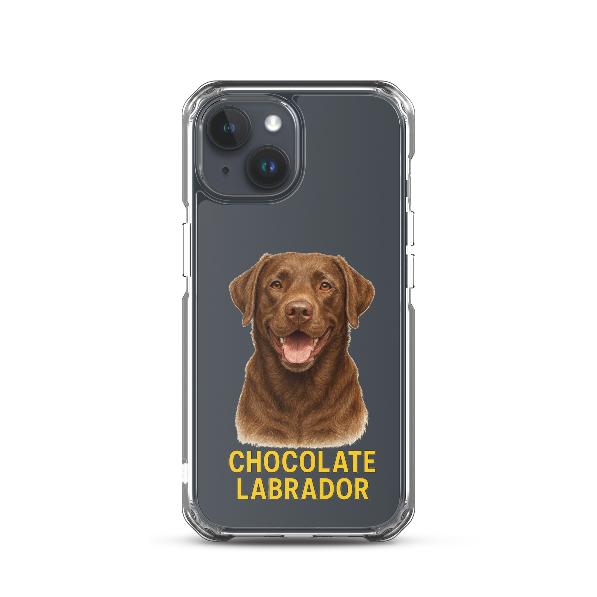 Chocolate Labrador Clear Case for iPhone