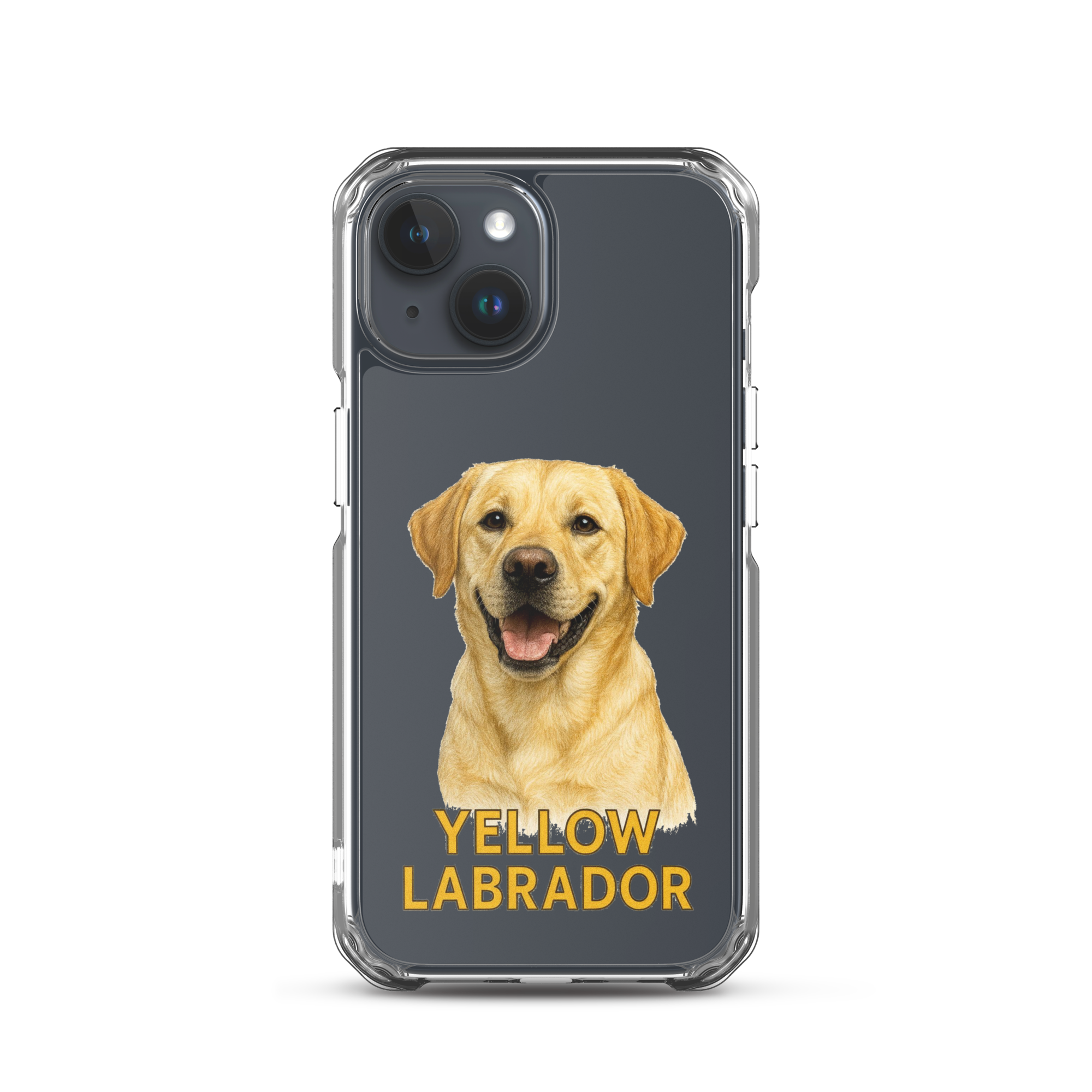 Yellow Labrador Clear Case for iPhone