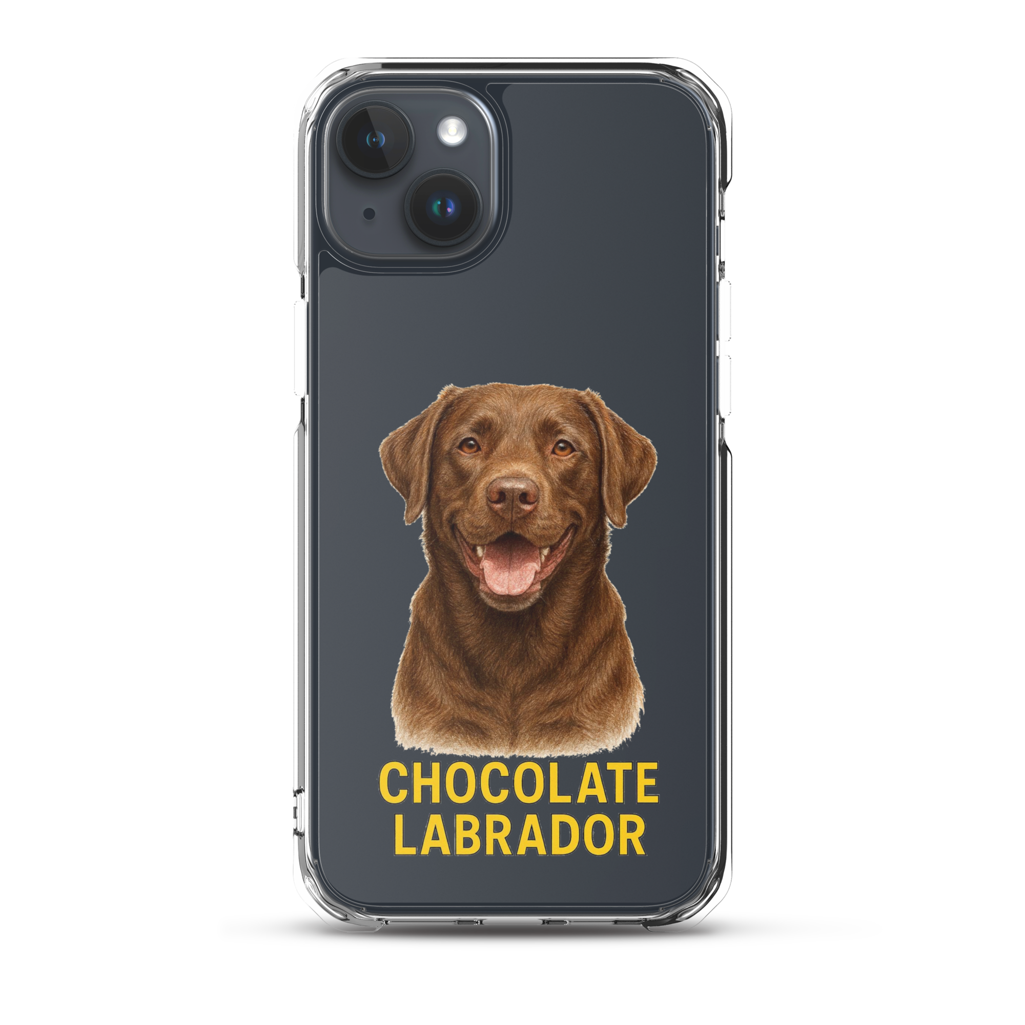 Chocolate Labrador Clear Case for iPhone
