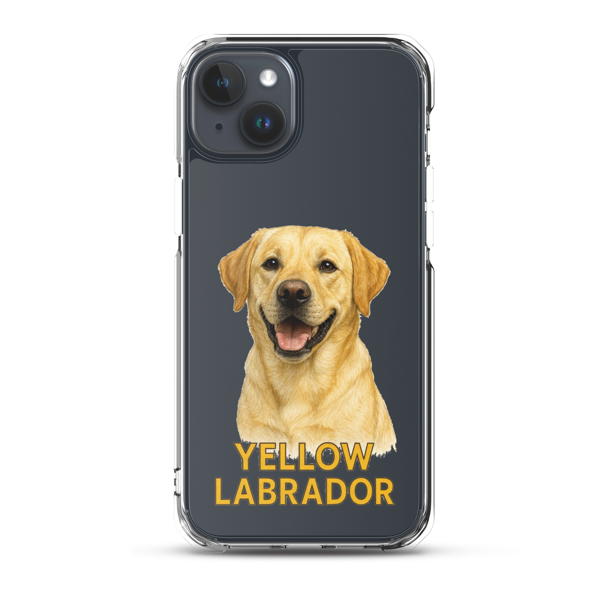 Yellow Labrador Clear Case for iPhone
