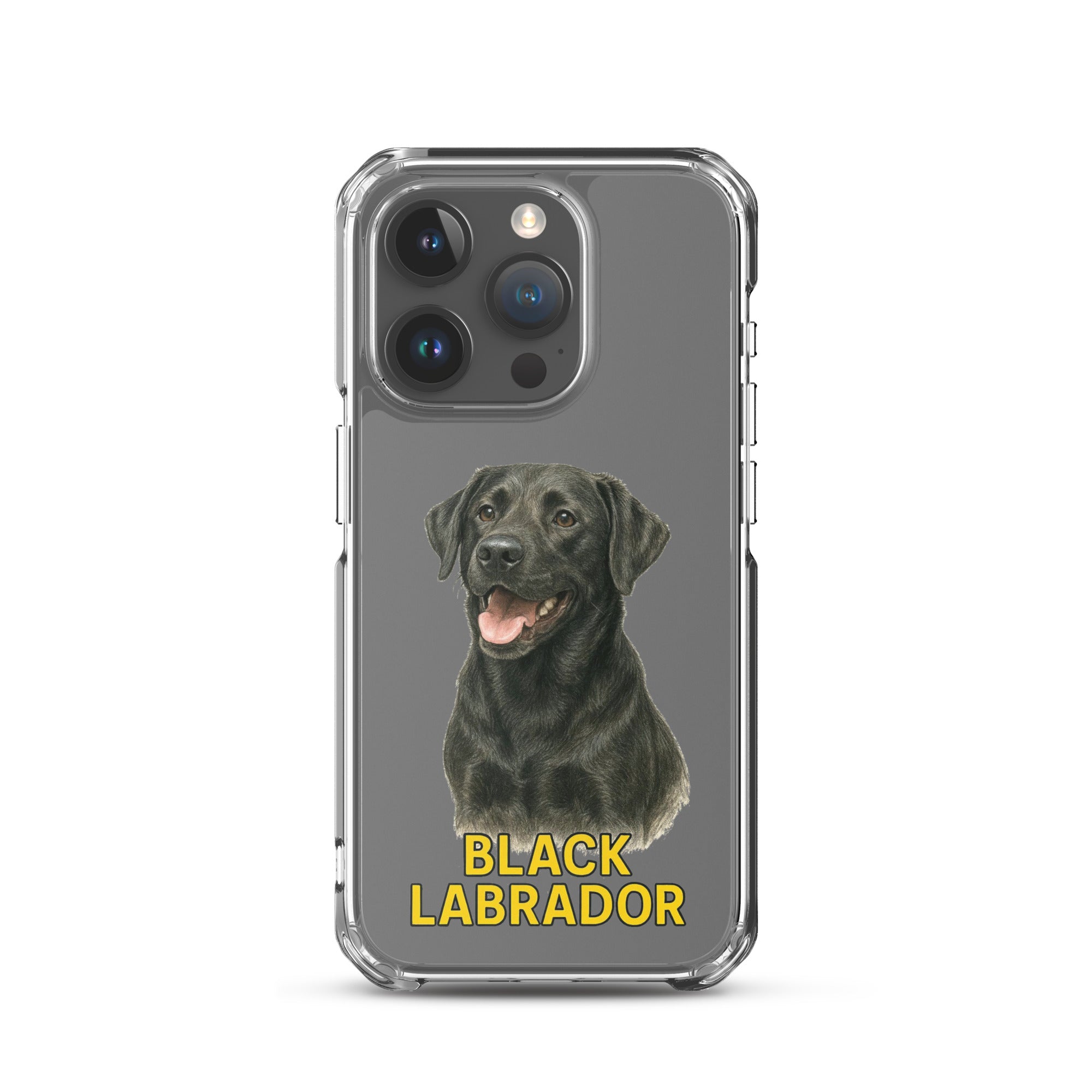 Black Labrador Clear Case for iPhone