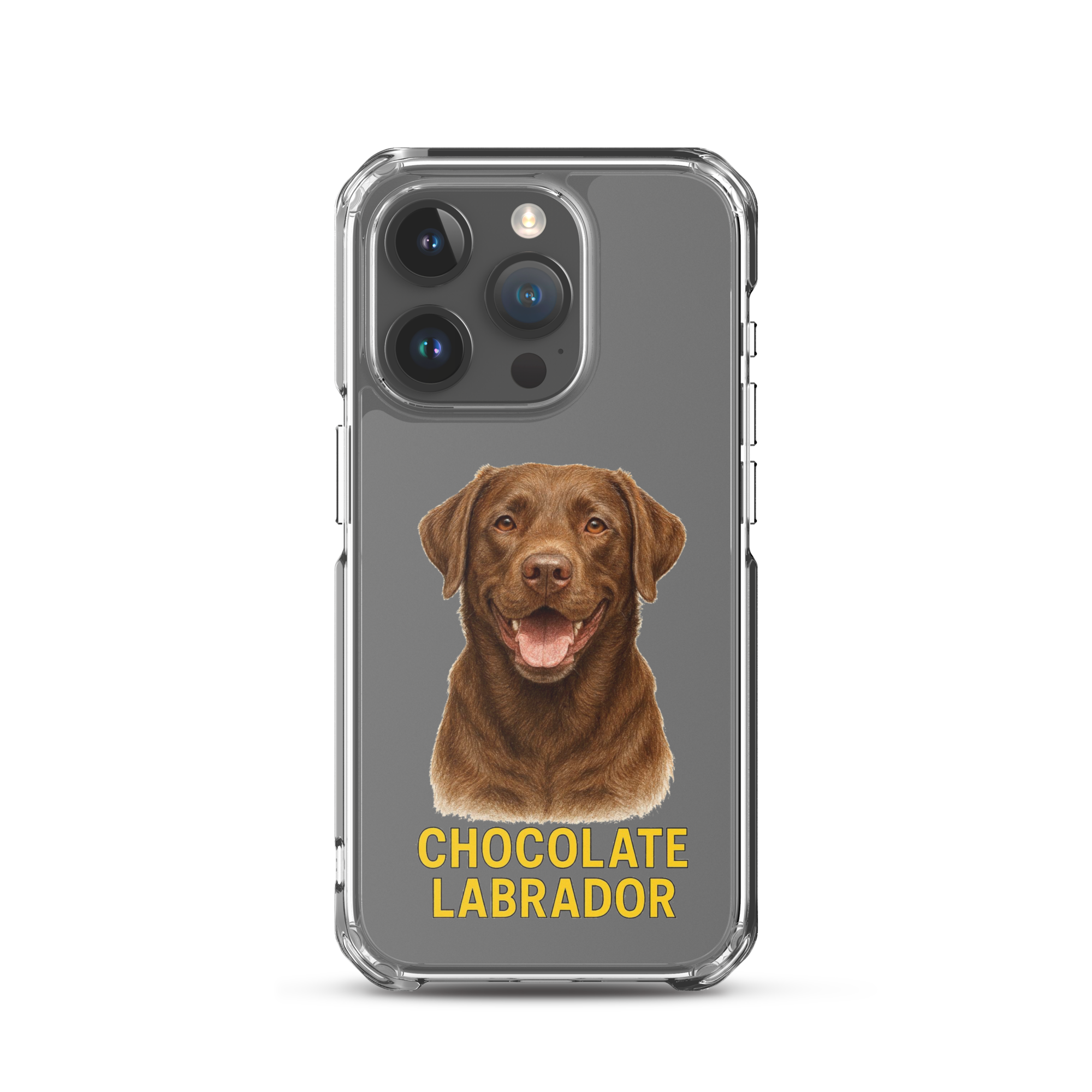 Chocolate Labrador Clear Case for iPhone