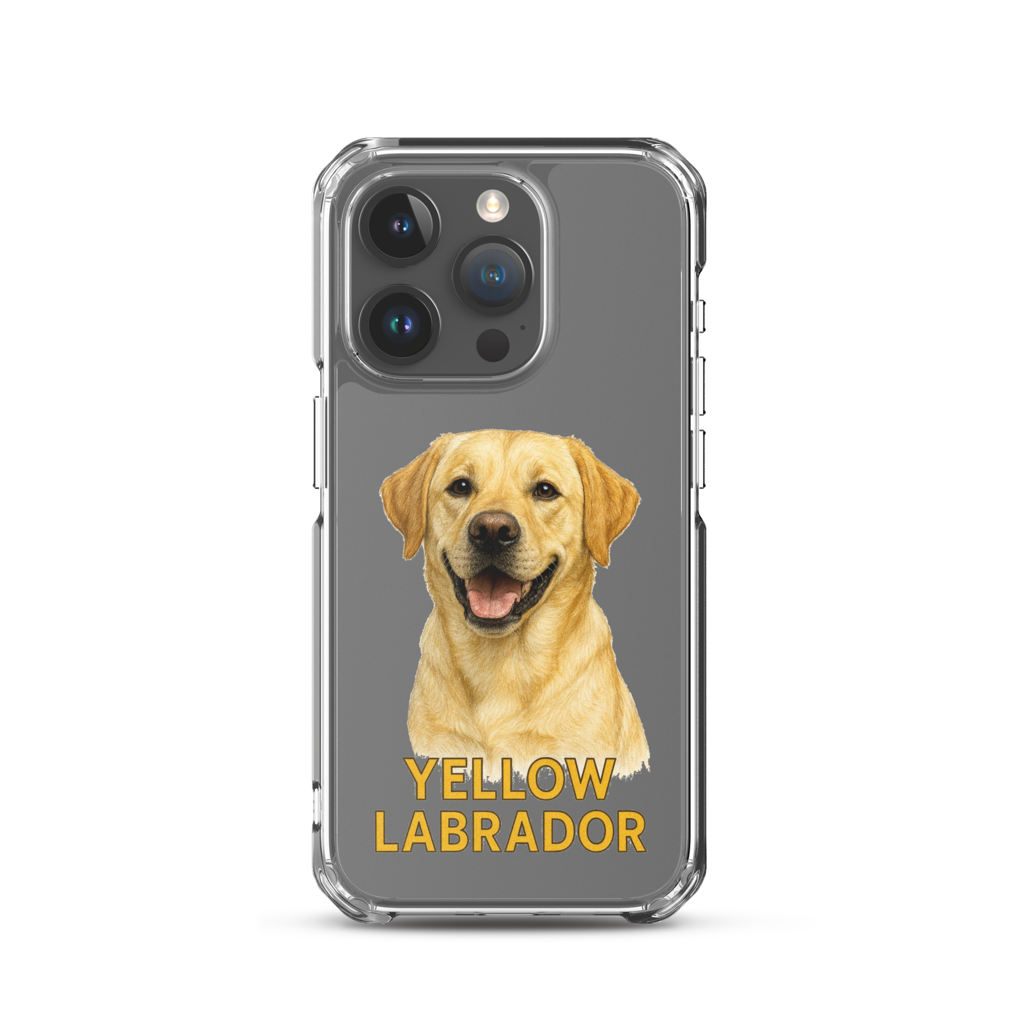 Yellow Labrador Clear Case for iPhone