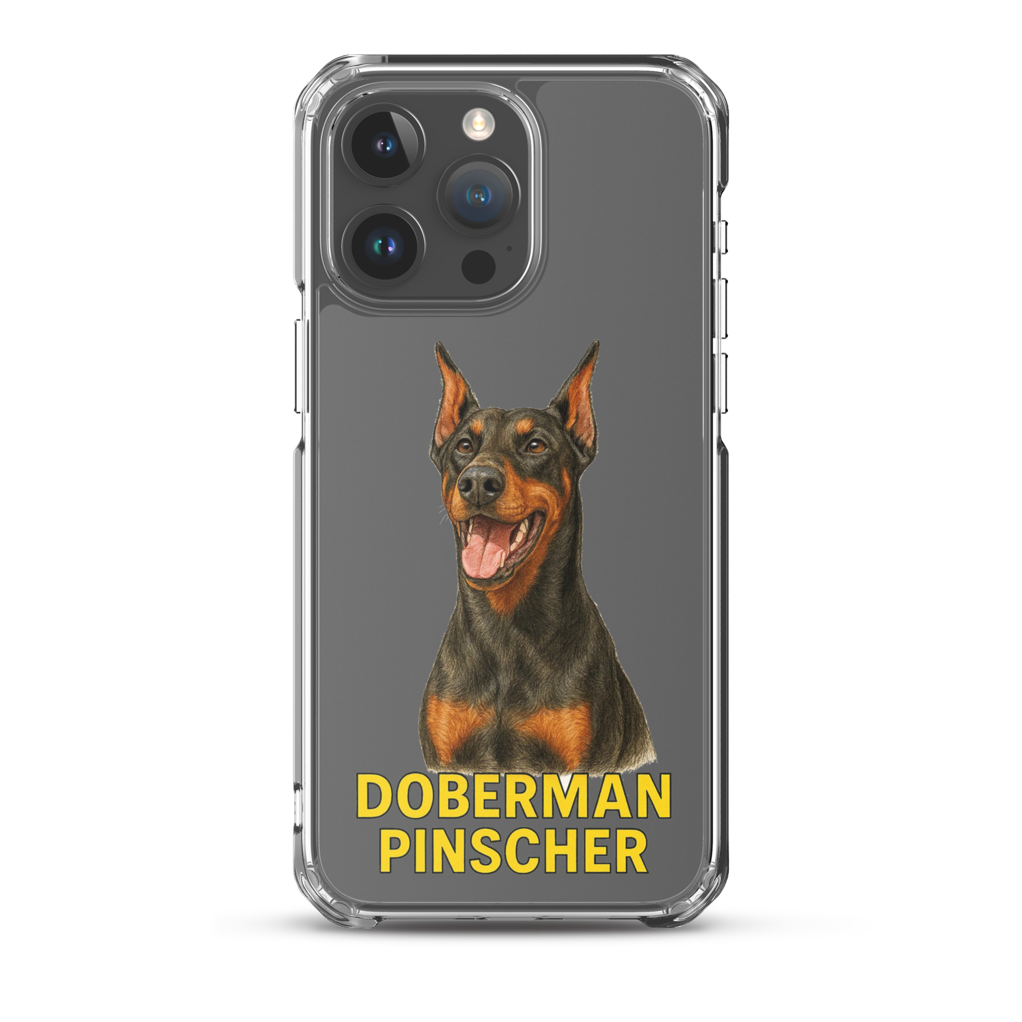 Doberman Pinscher Clear Case for iPhone