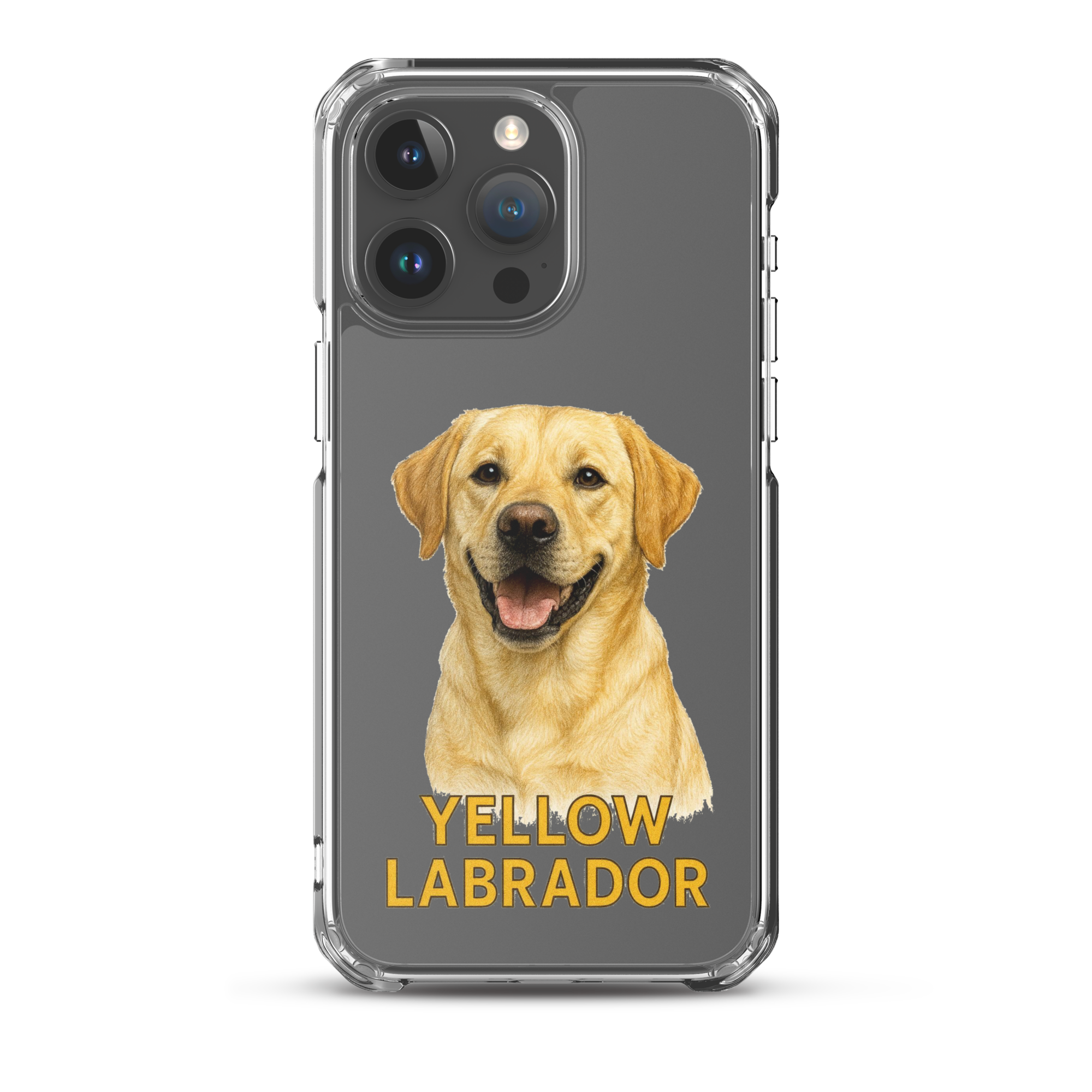 Yellow Labrador Clear Case for iPhone