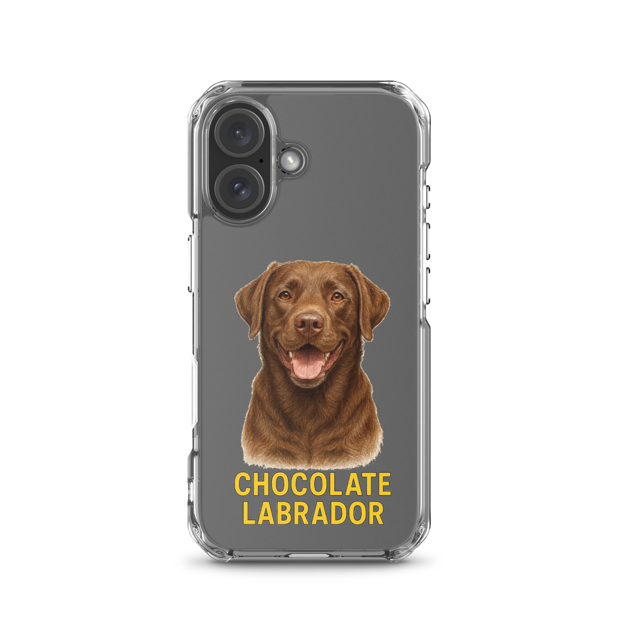 Chocolate Labrador Clear Case for iPhone