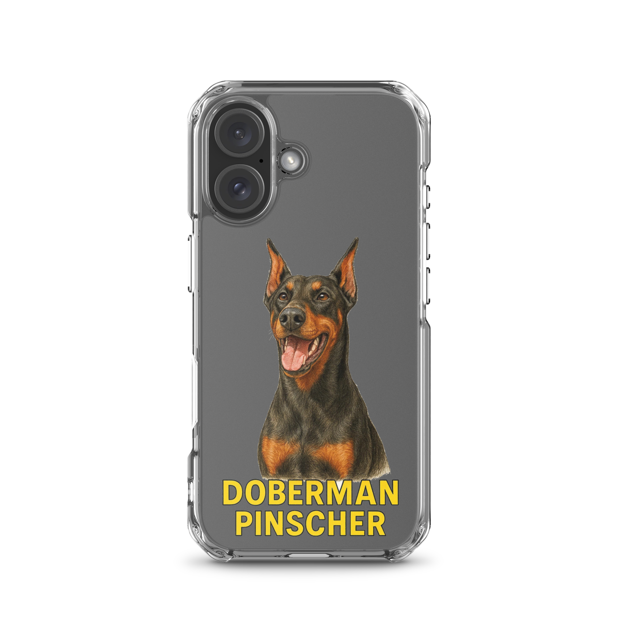 Doberman Pinscher Clear Case for iPhone