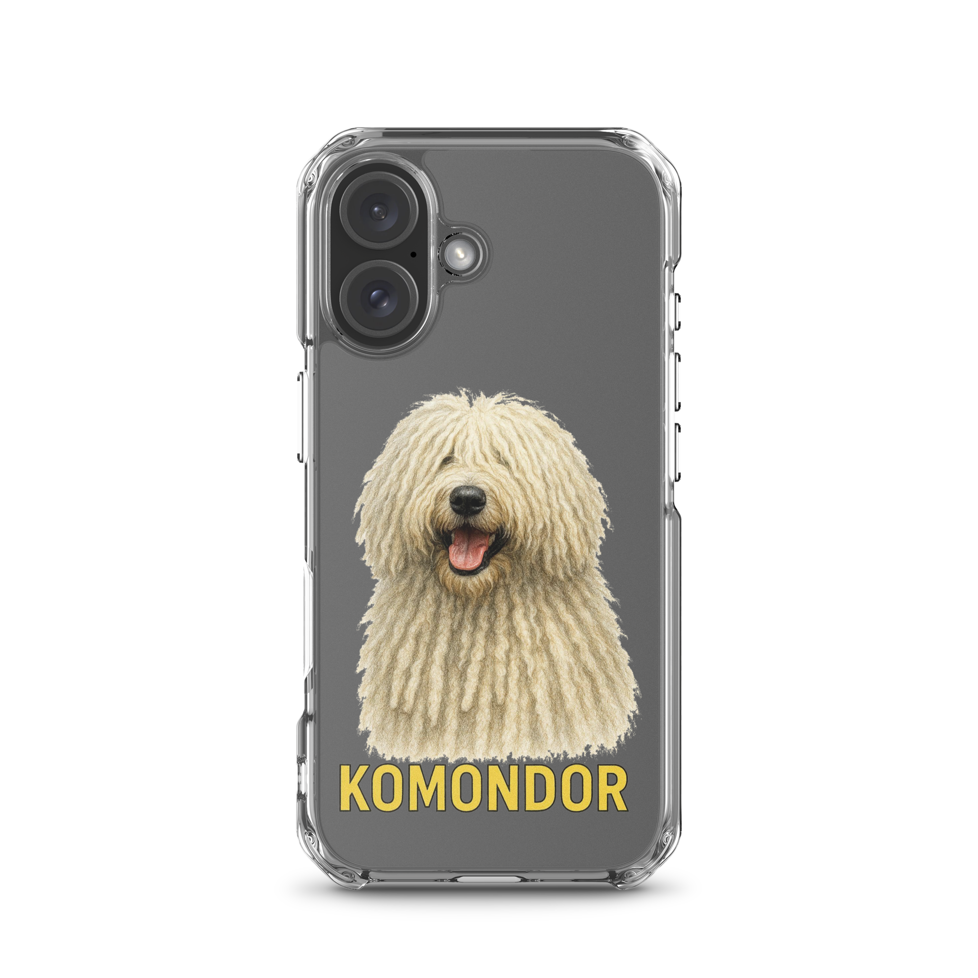 Komondor Clear Case for iPhone