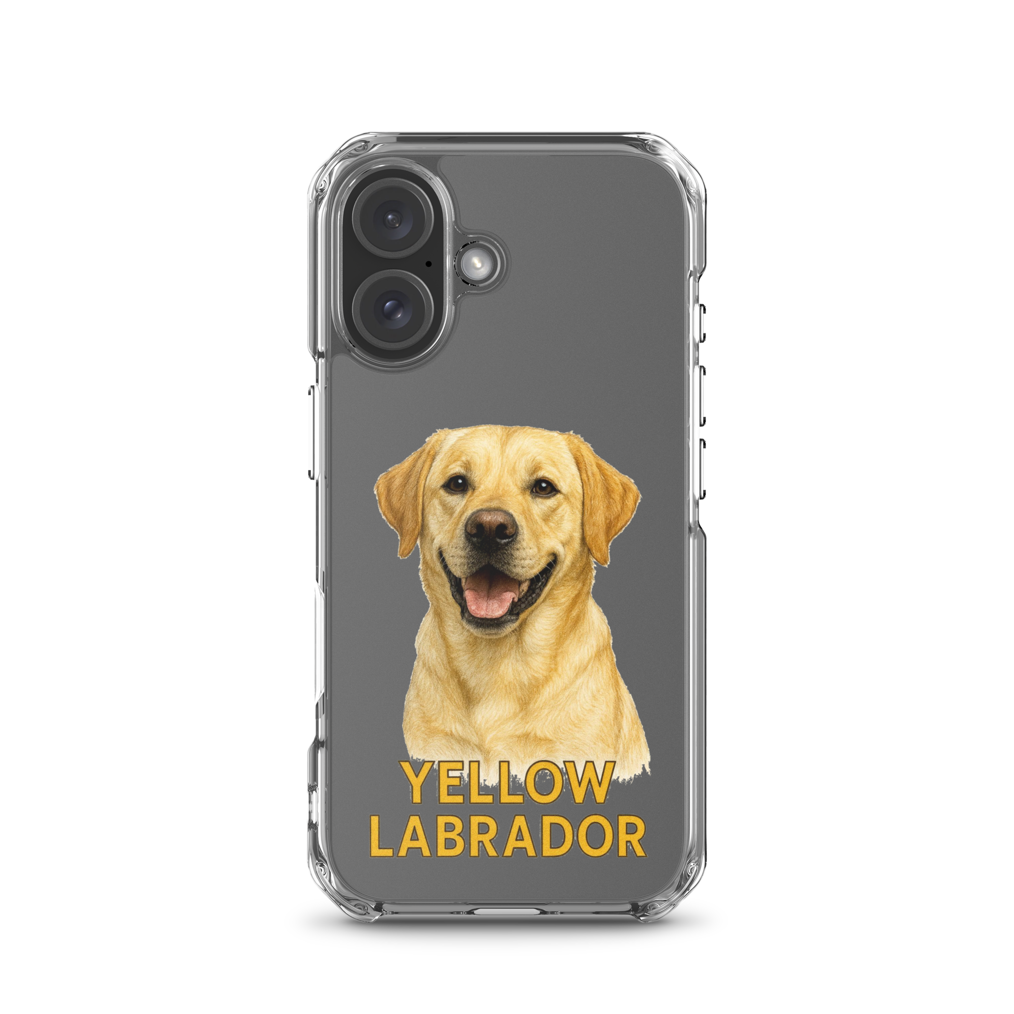 Yellow Labrador Clear Case for iPhone