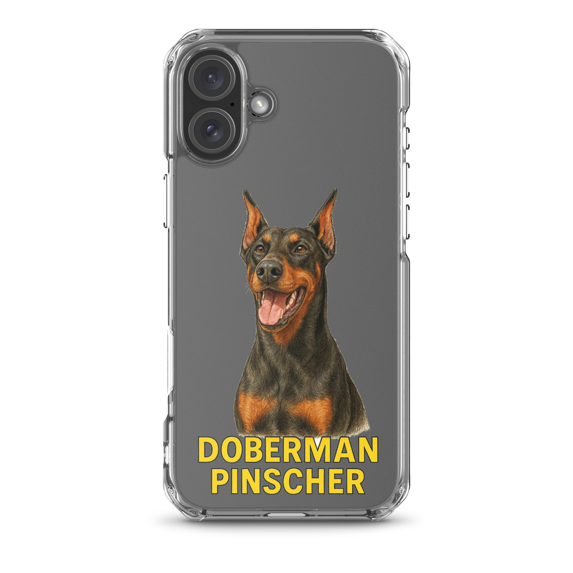 Doberman Pinscher Clear Case for iPhone