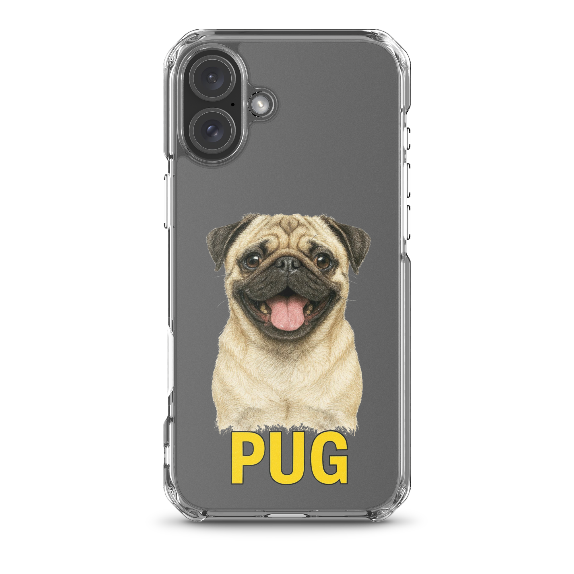 Pug Clear Case for iPhone