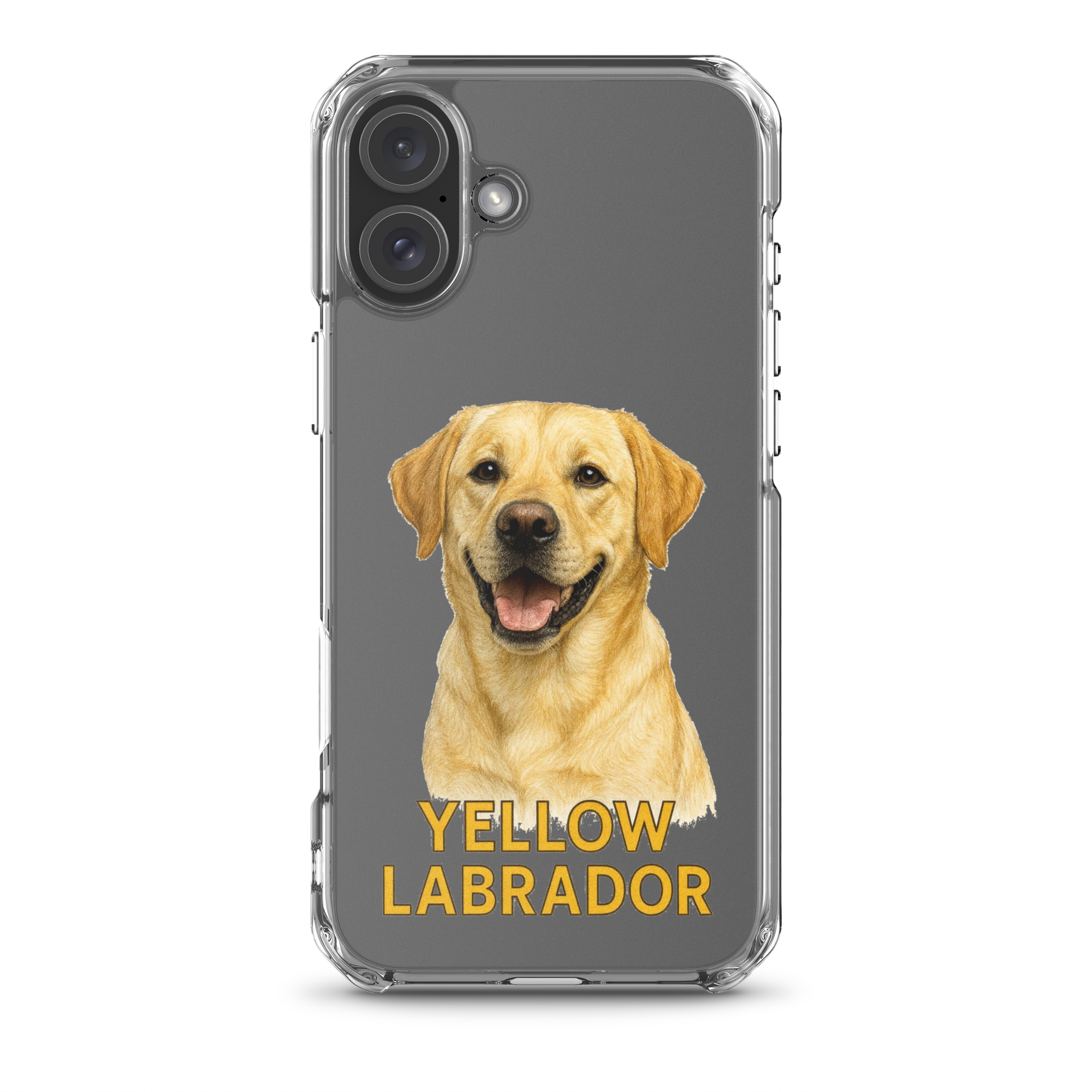Yellow Labrador Clear Case for iPhone
