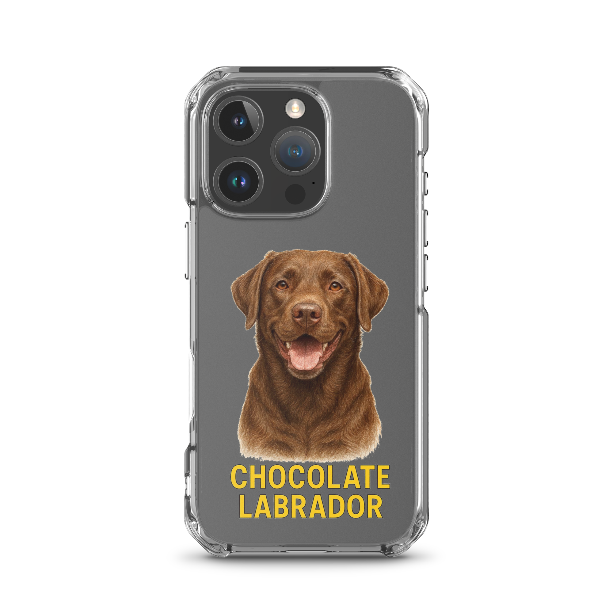 Chocolate Labrador Clear Case for iPhone