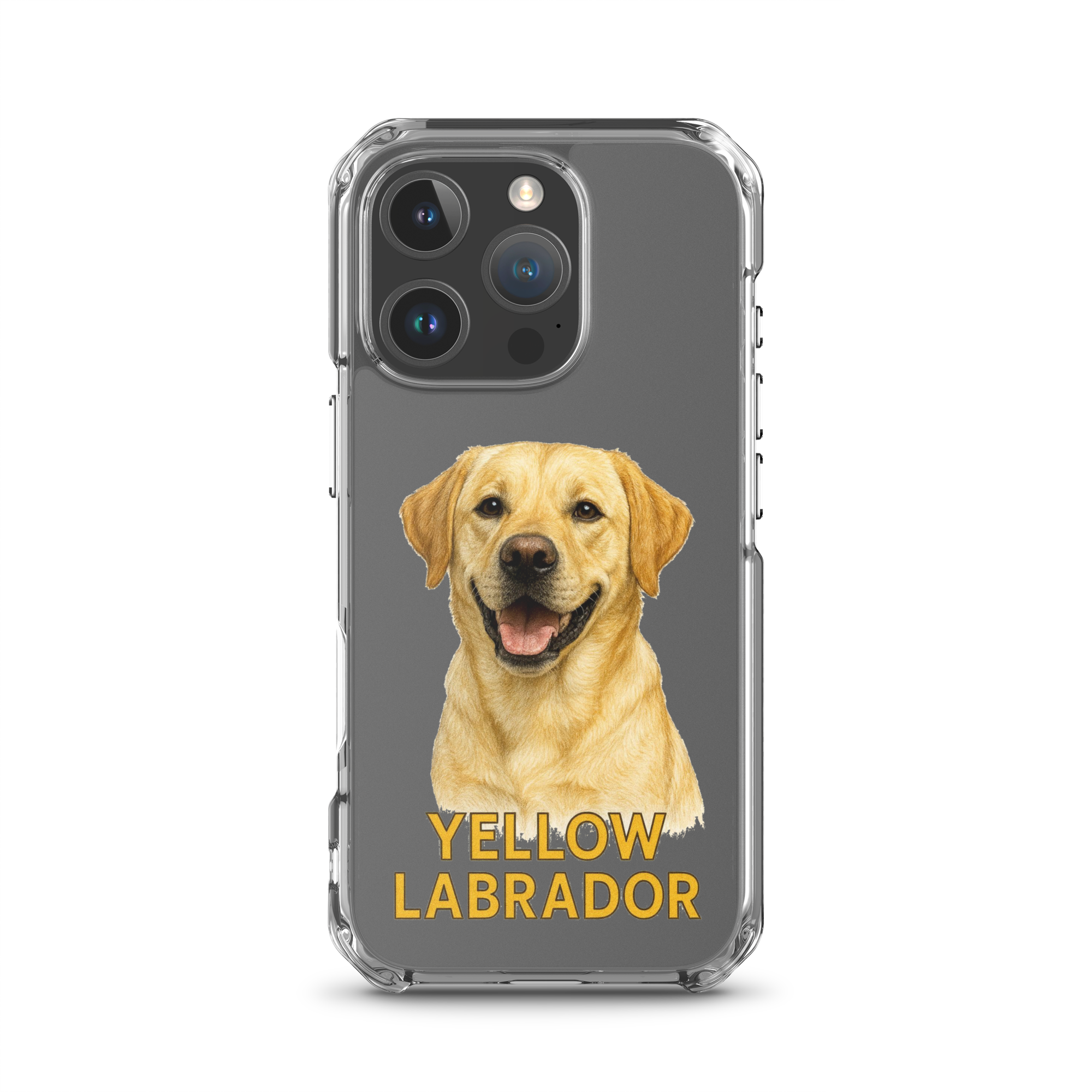 Yellow Labrador Clear Case for iPhone