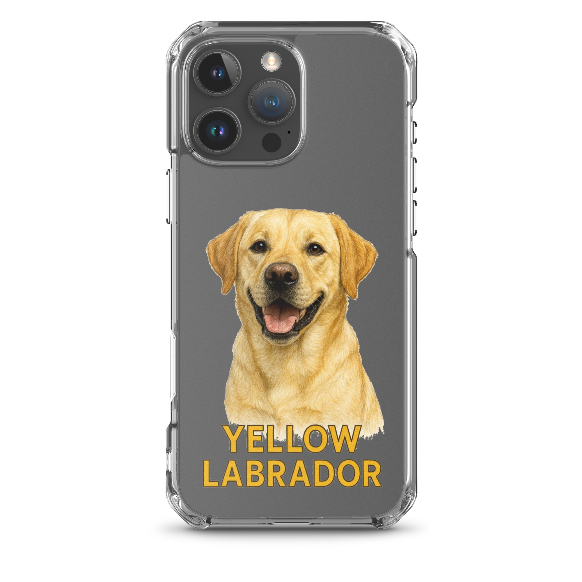 Yellow Labrador Clear Case for iPhone