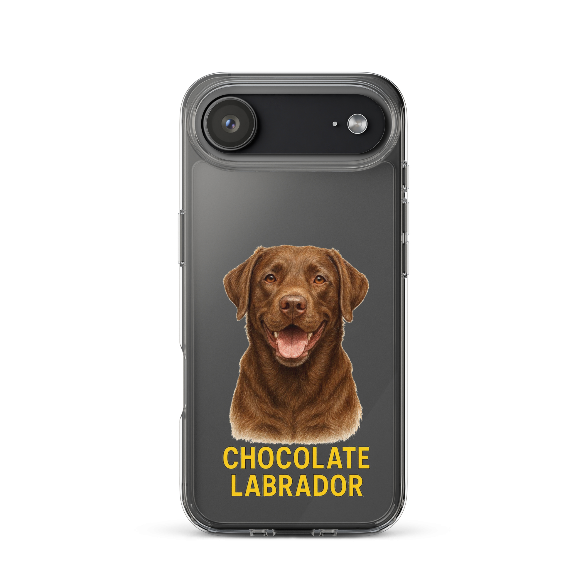 Chocolate Labrador Clear Case for iPhone