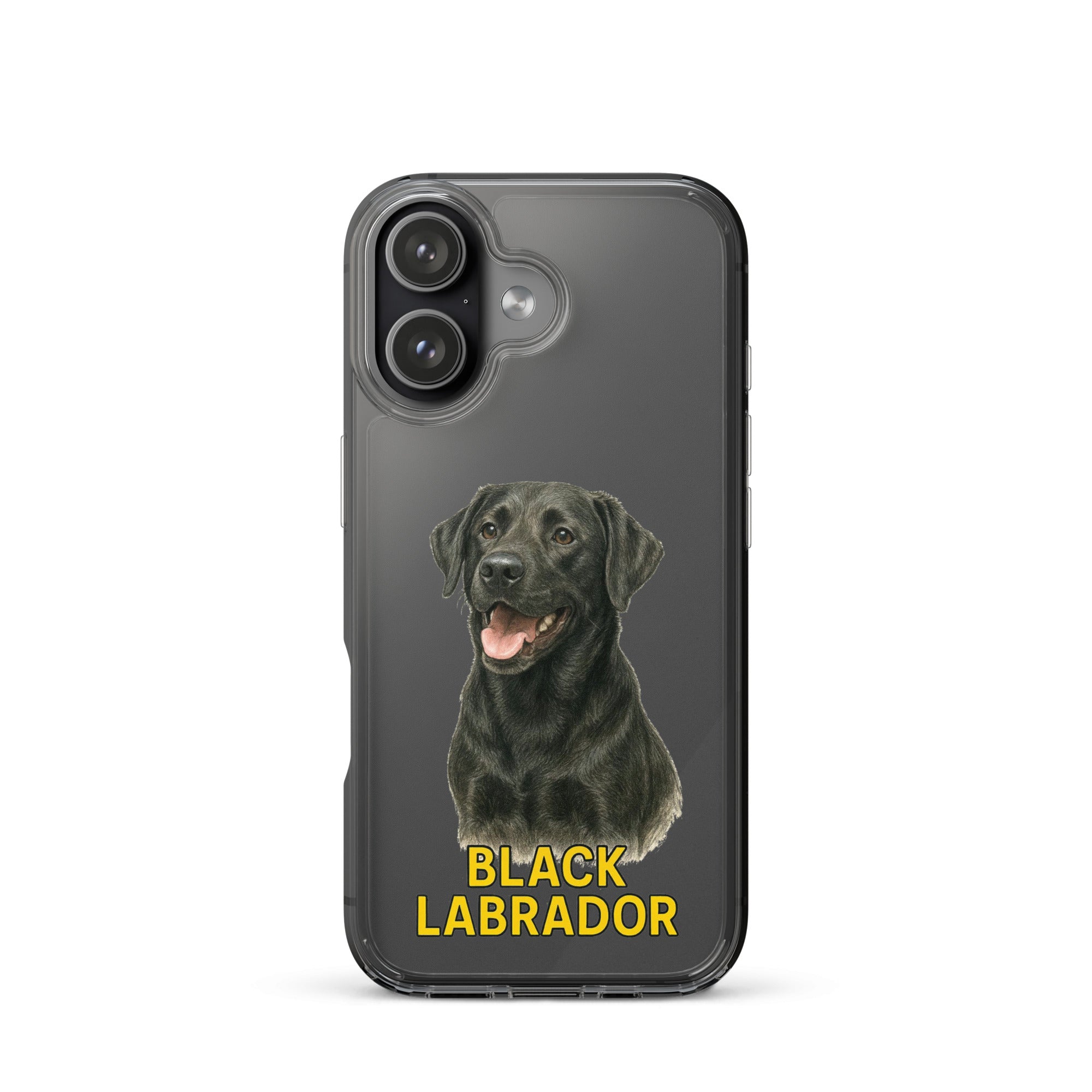 Black Labrador Clear Case for iPhone
