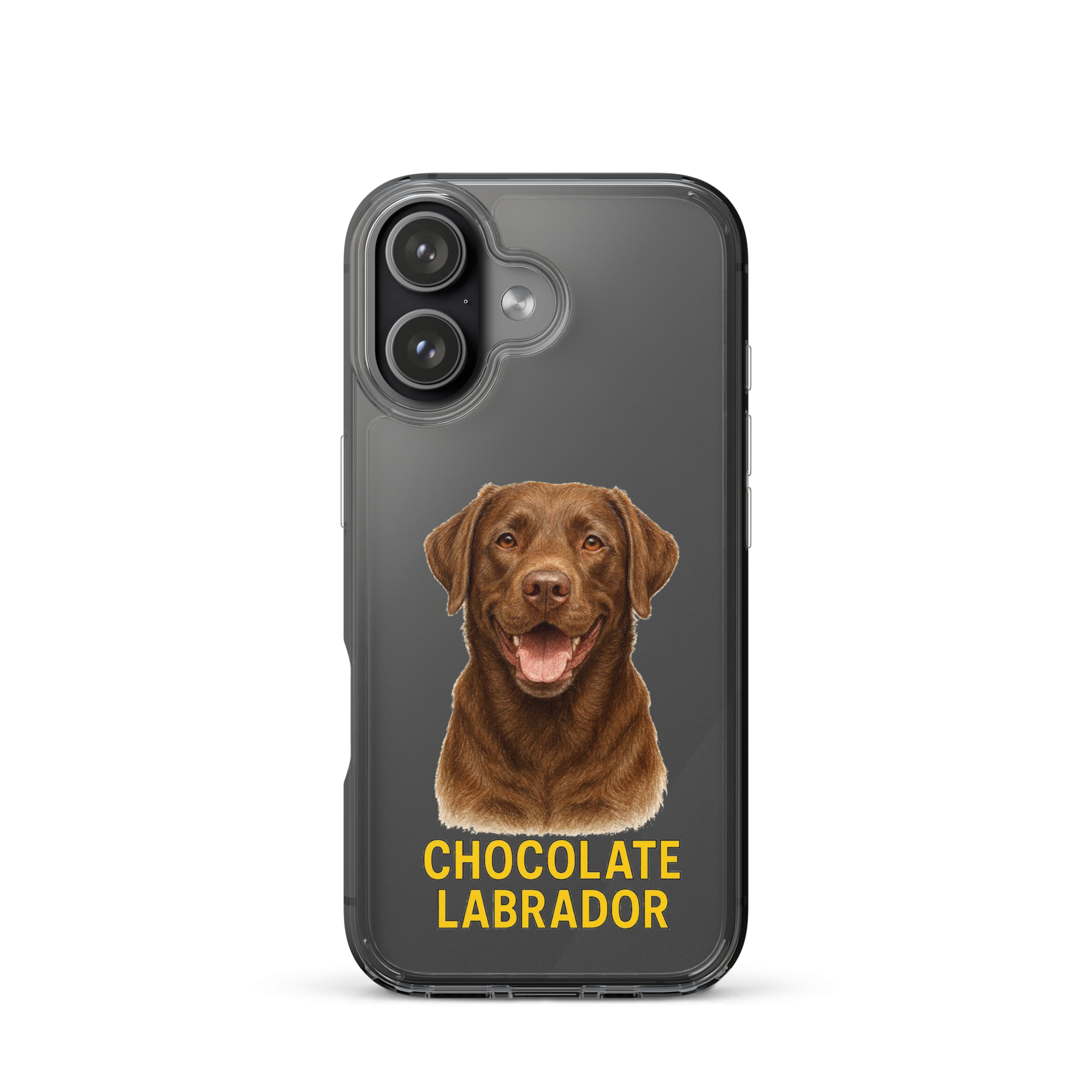 Chocolate Labrador Clear Case for iPhone