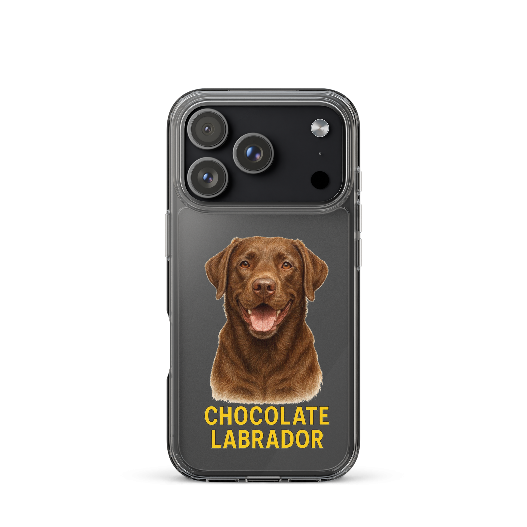 Chocolate Labrador Clear Case for iPhone