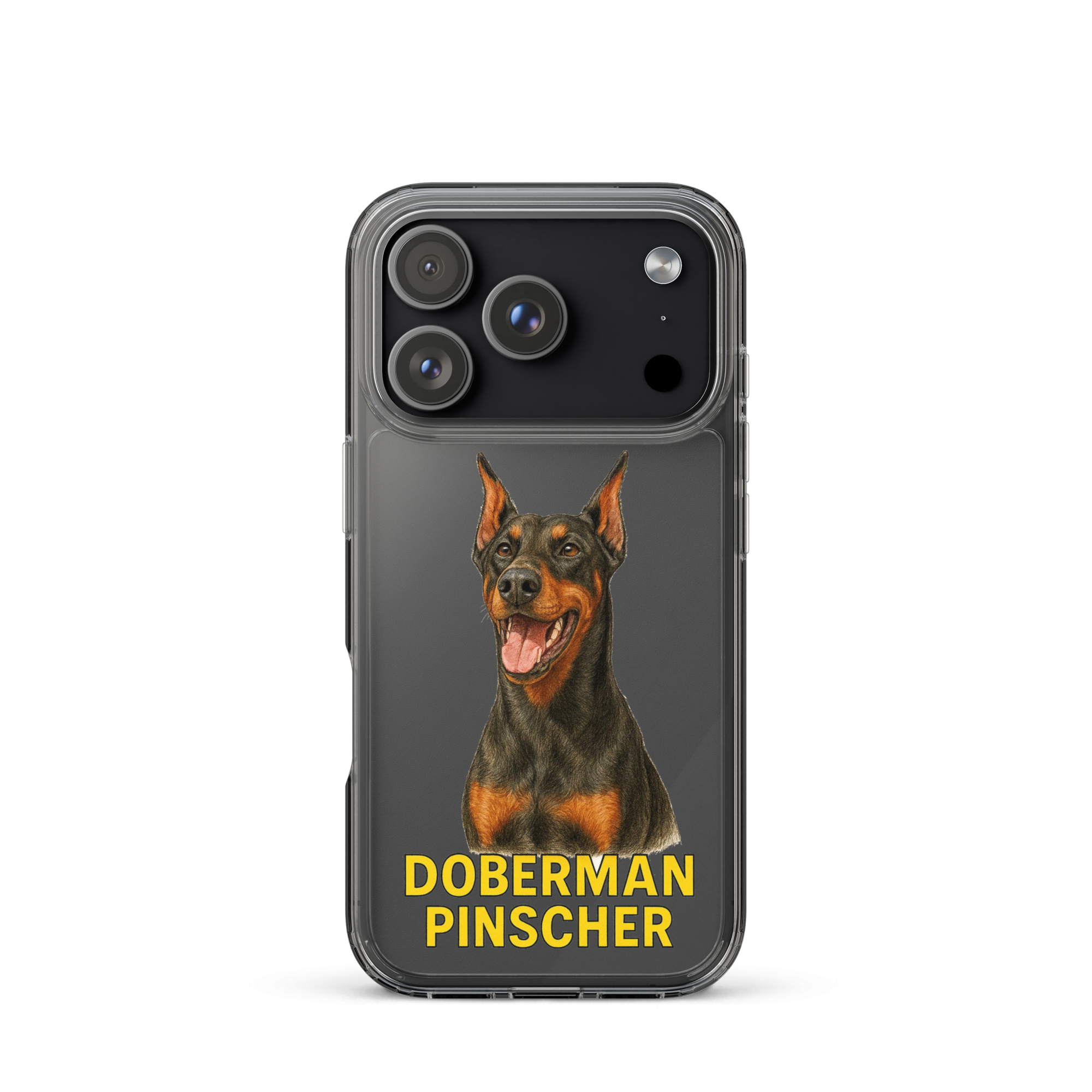 Doberman Pinscher Clear Case for iPhone