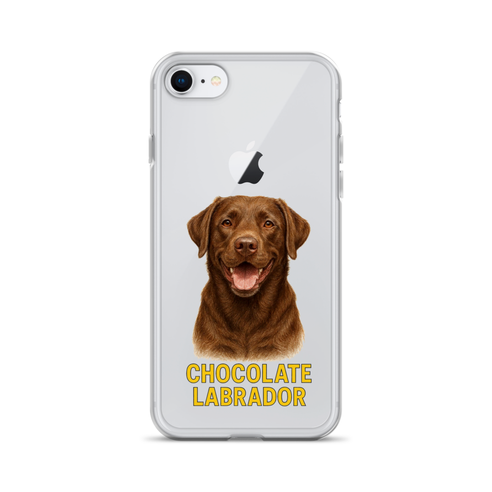 Chocolate Labrador Clear Case for iPhone