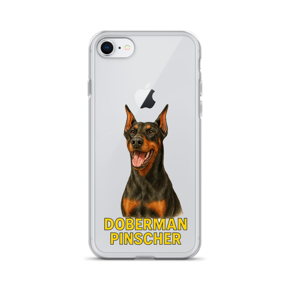 Doberman Pinscher Clear Case for iPhone