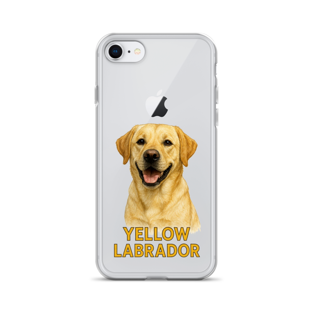 Yellow Labrador Clear Case for iPhone