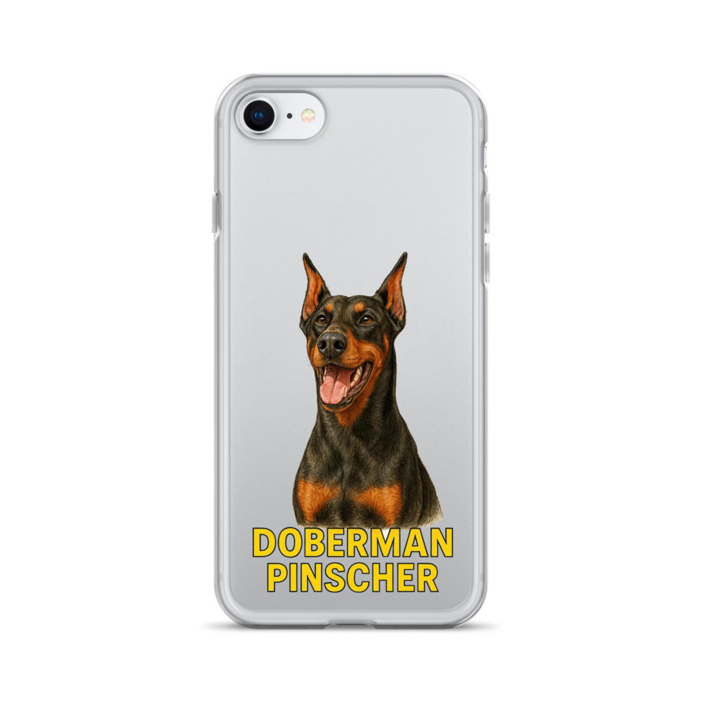 Doberman Pinscher Clear Case for iPhone