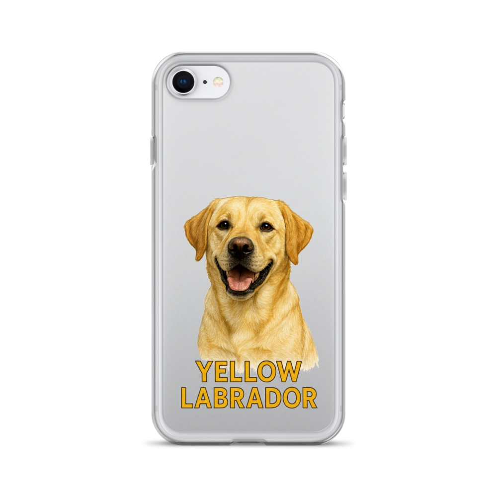 Yellow Labrador Clear Case for iPhone