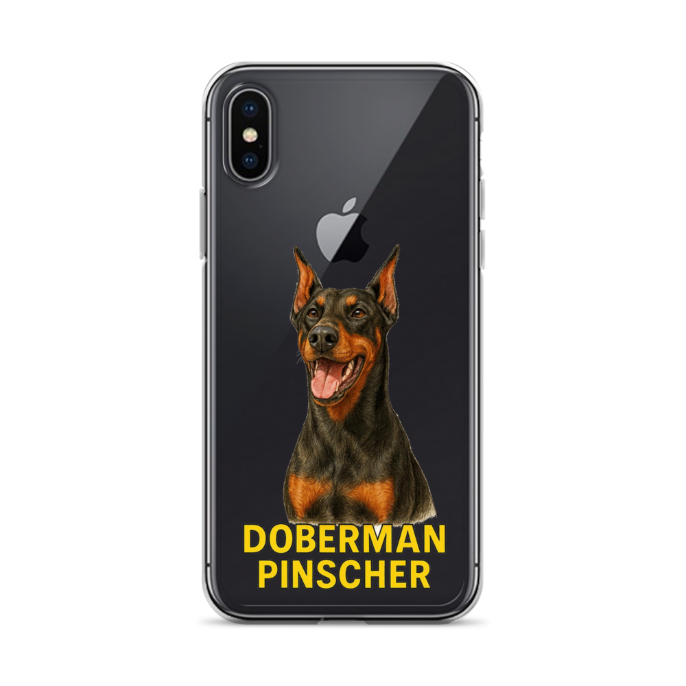 Doberman Pinscher Clear Case for iPhone