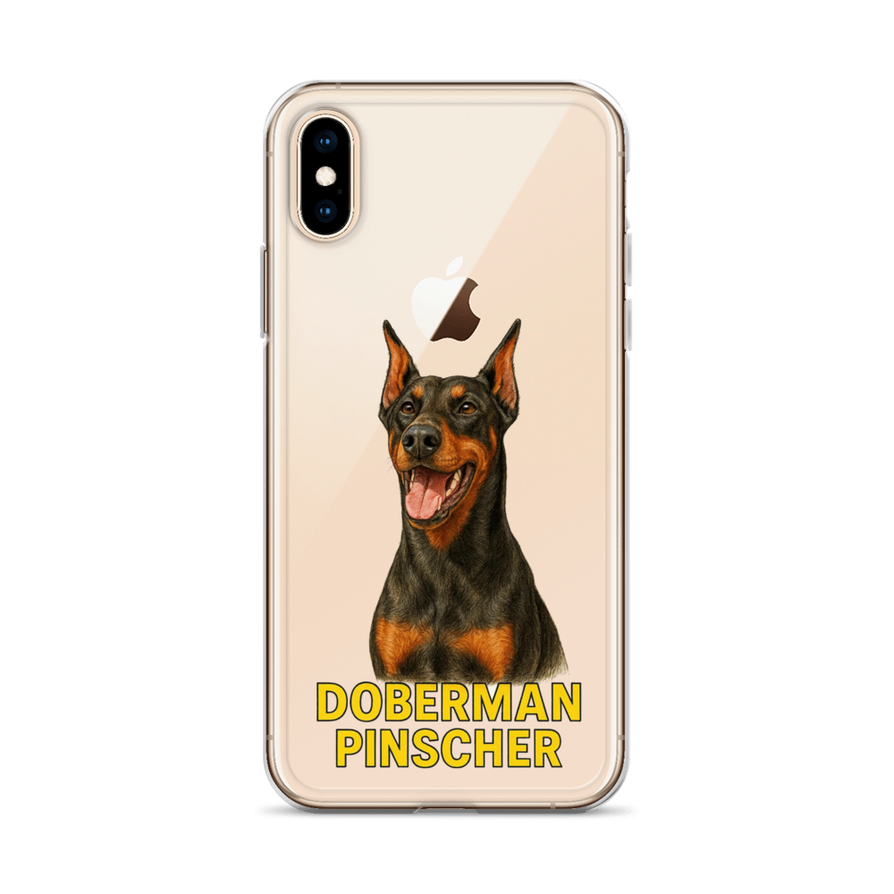 Doberman Pinscher Clear Case for iPhone
